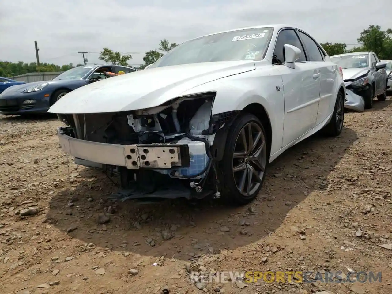 2 Photograph of a damaged car JTHGZ1E25L5017290 LEXUS IS 2020