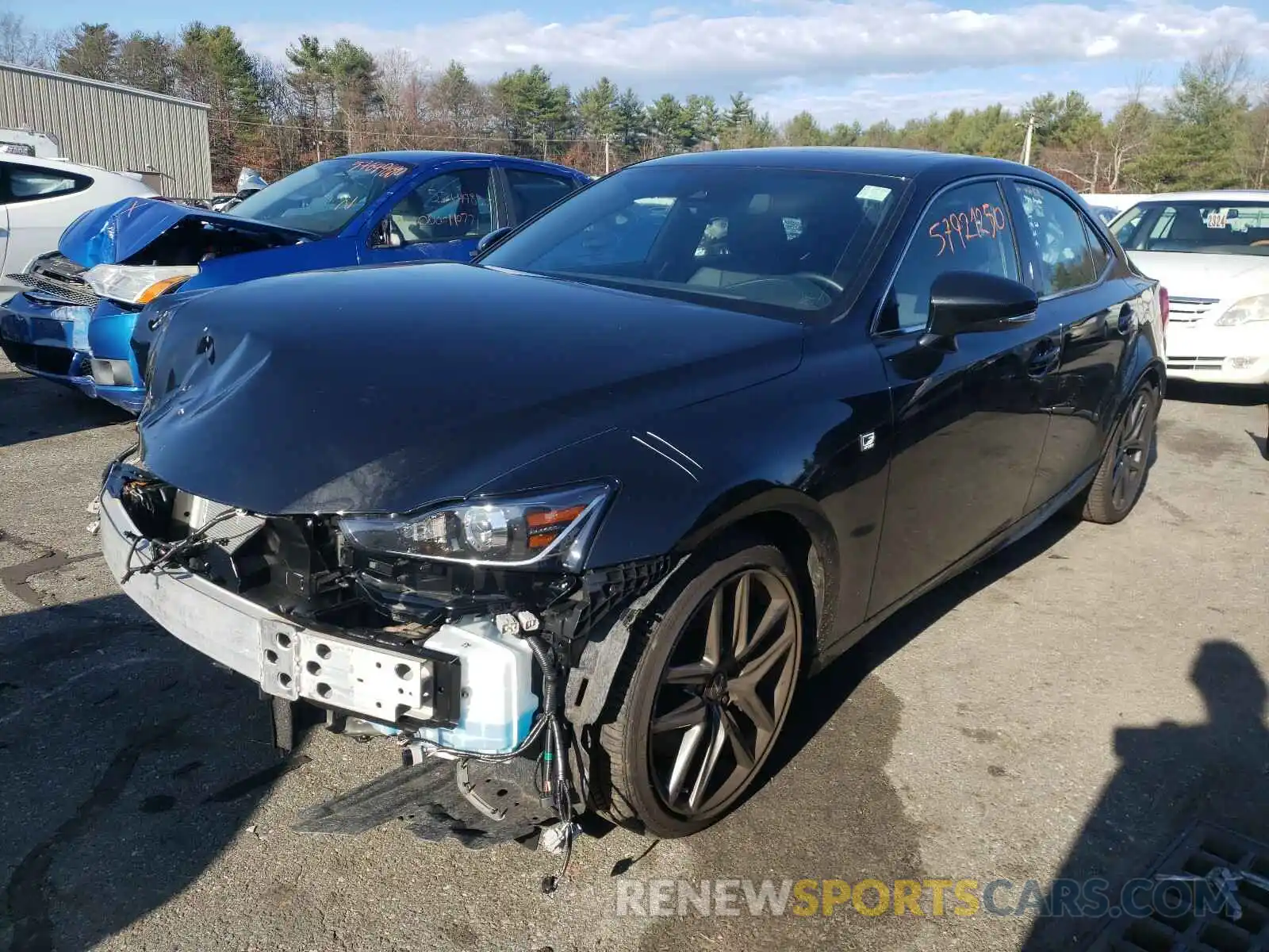 2 Photograph of a damaged car JTHGZ1E25L5017452 LEXUS IS 2020