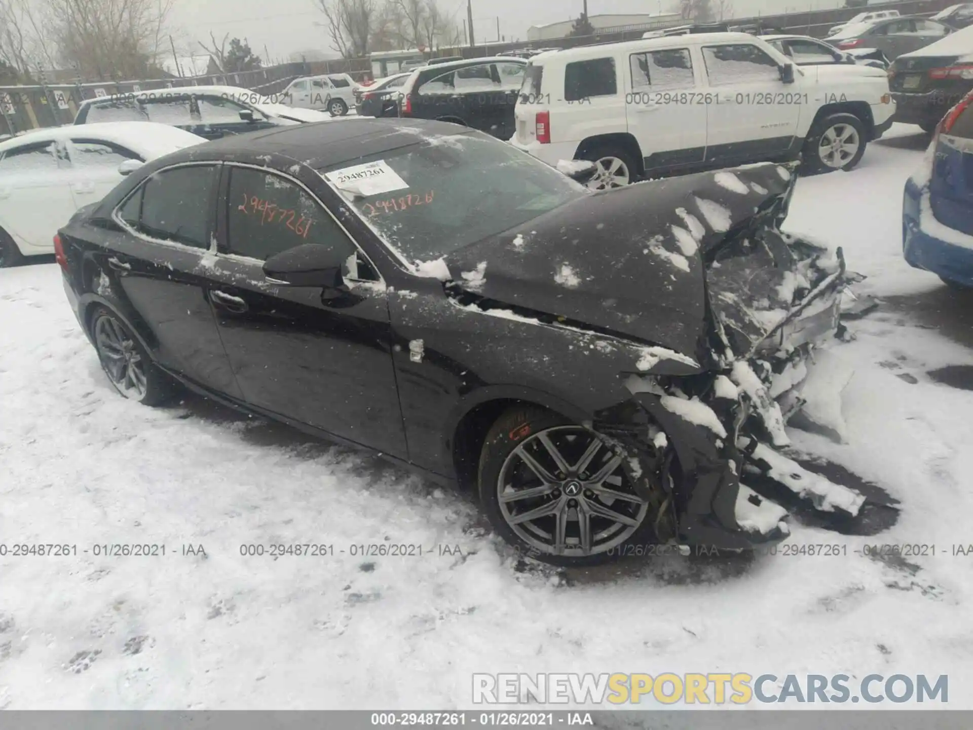 1 Photograph of a damaged car JTHGZ1E28L5017574 LEXUS IS 2020