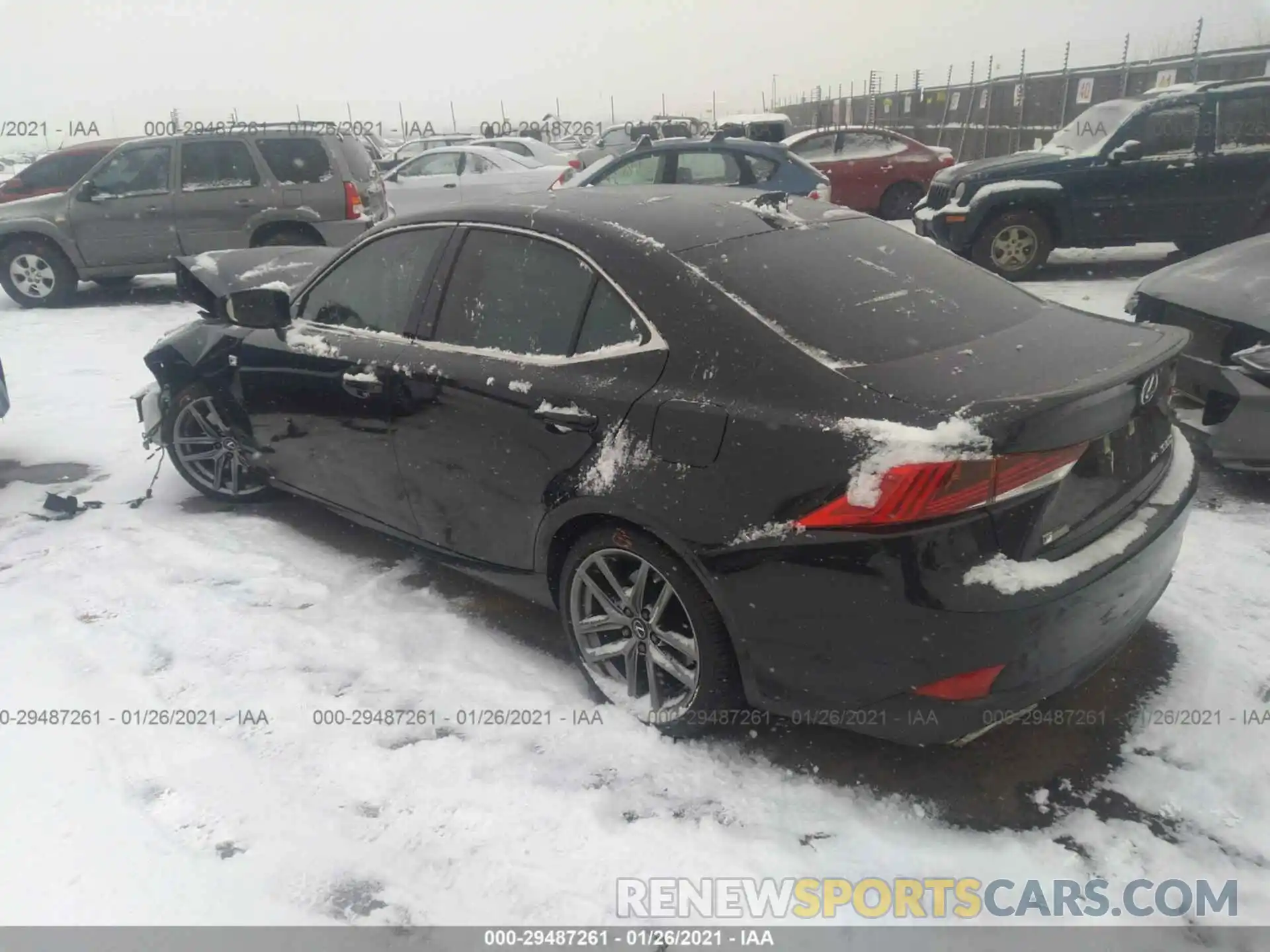 3 Photograph of a damaged car JTHGZ1E28L5017574 LEXUS IS 2020