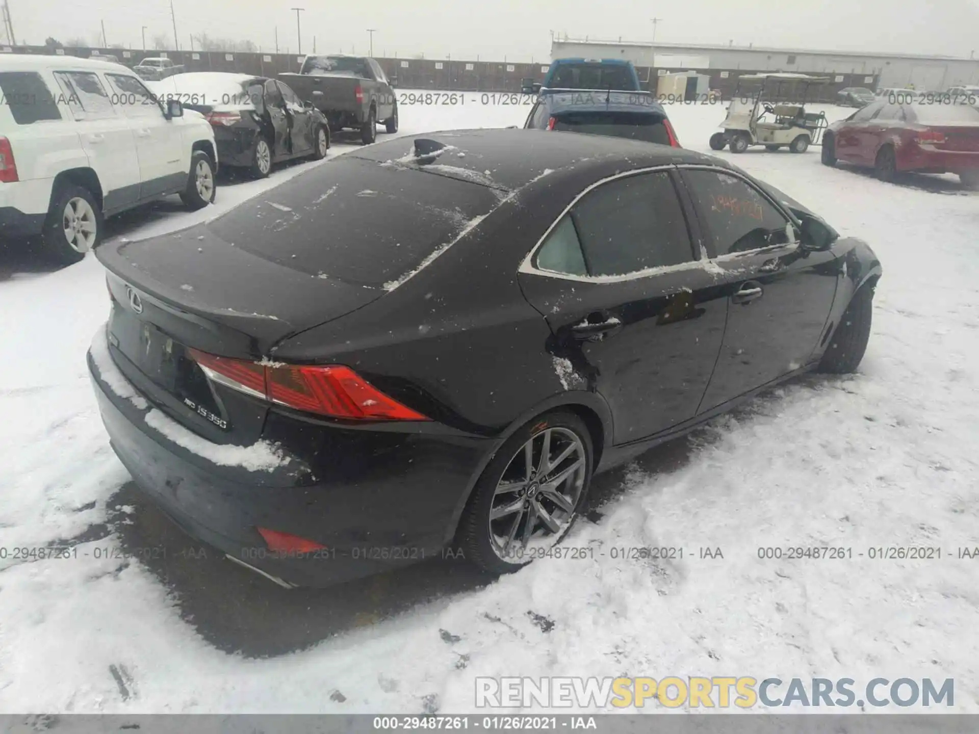 4 Photograph of a damaged car JTHGZ1E28L5017574 LEXUS IS 2020