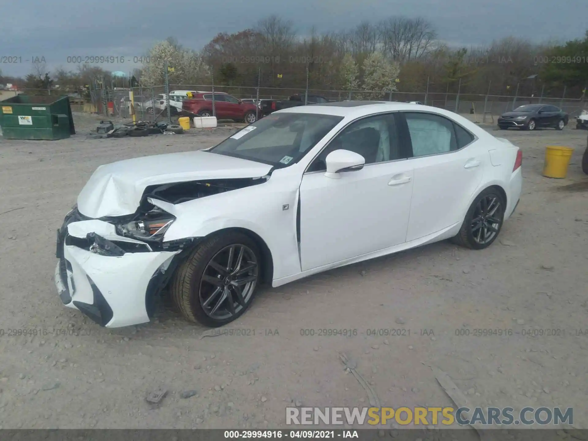 2 Photograph of a damaged car JTHGZ1E28L5017588 LEXUS IS 2020