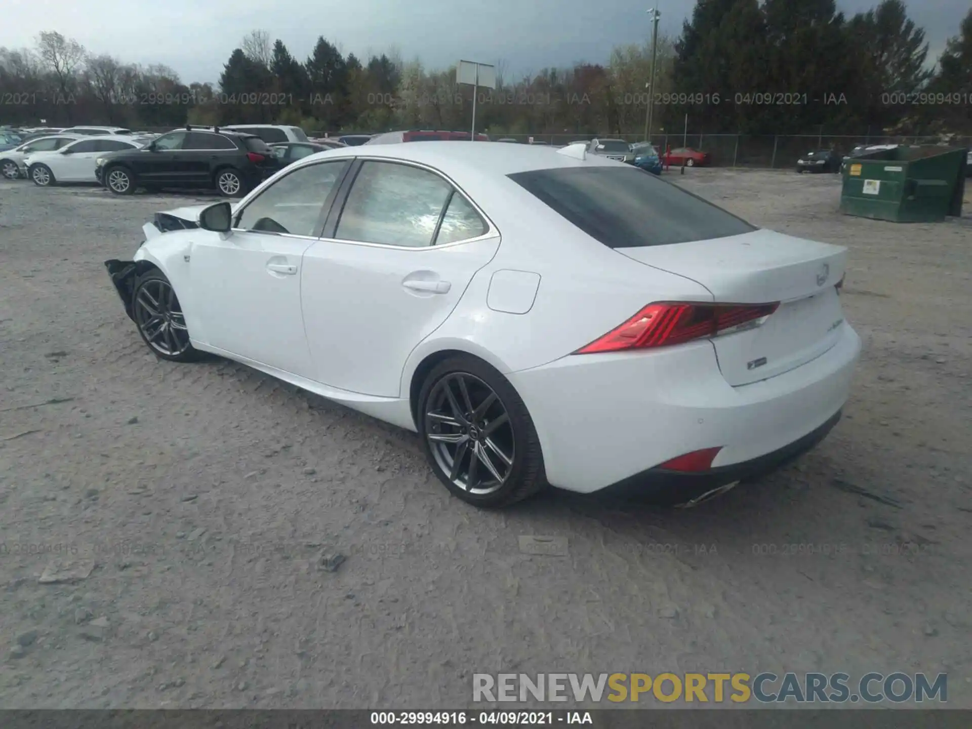 3 Photograph of a damaged car JTHGZ1E28L5017588 LEXUS IS 2020