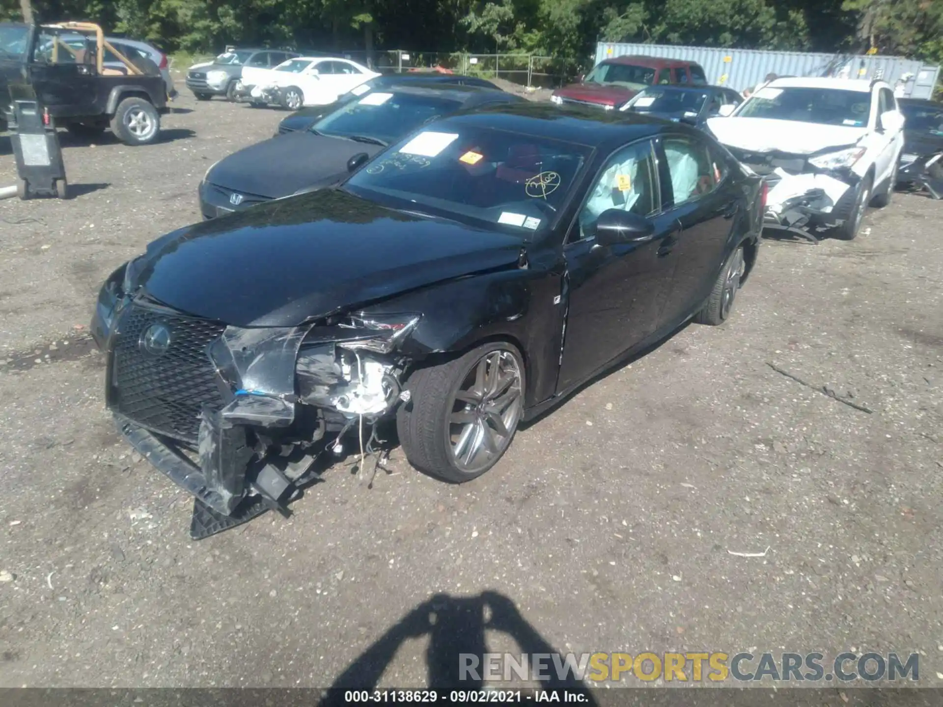 2 Photograph of a damaged car JTHGZ1E29L5017924 LEXUS IS 2020