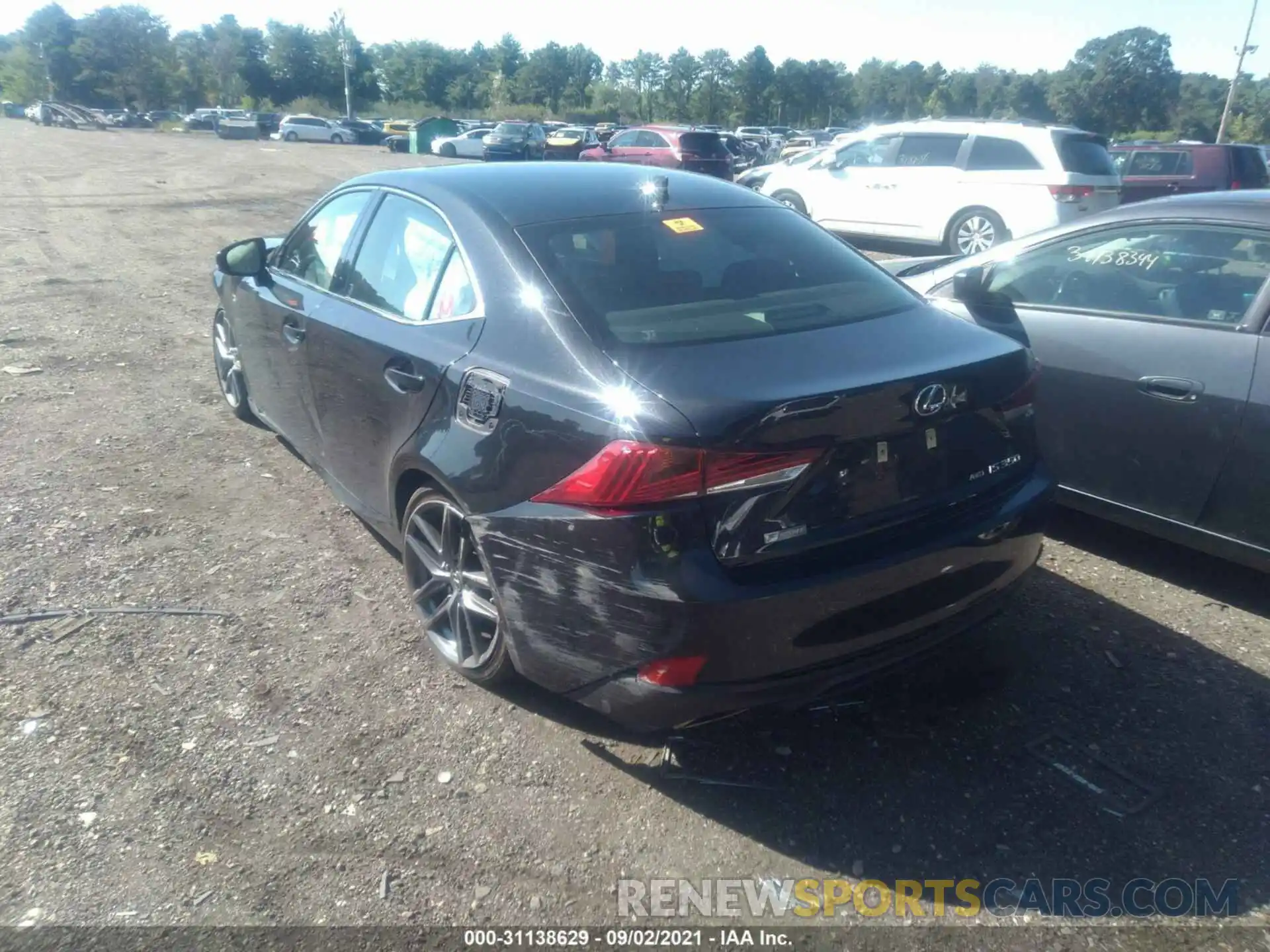 3 Photograph of a damaged car JTHGZ1E29L5017924 LEXUS IS 2020