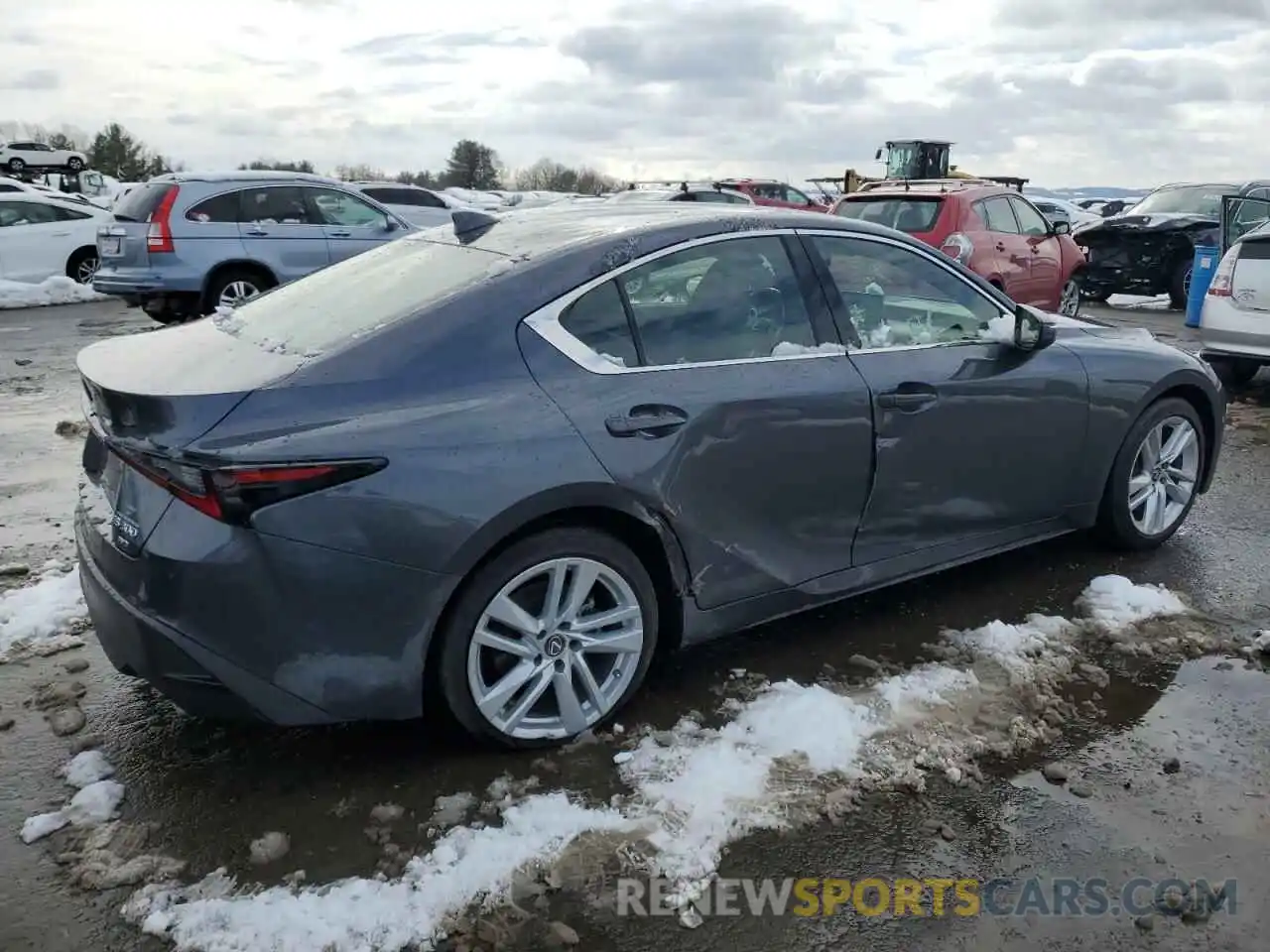 3 Photograph of a damaged car JTHA81F25M5046233 LEXUS IS 2021