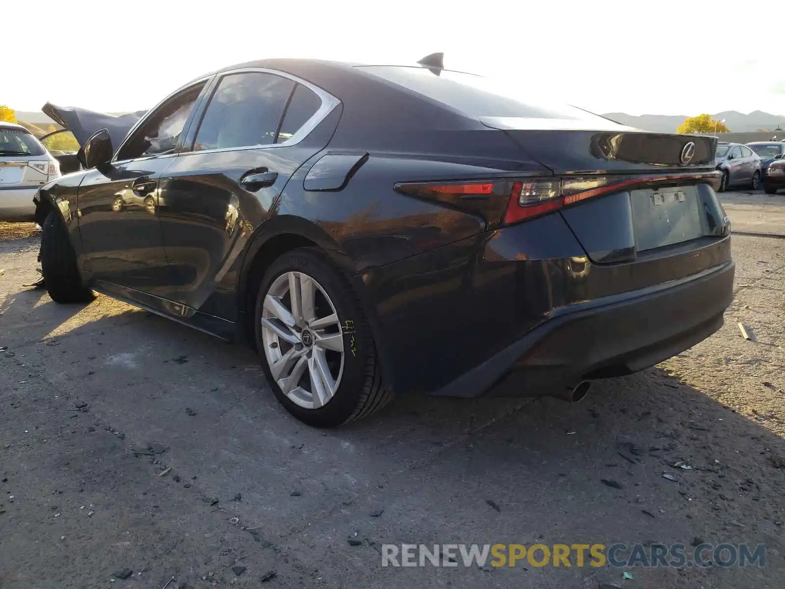 3 Photograph of a damaged car JTHA81F28M5045593 LEXUS IS 2021