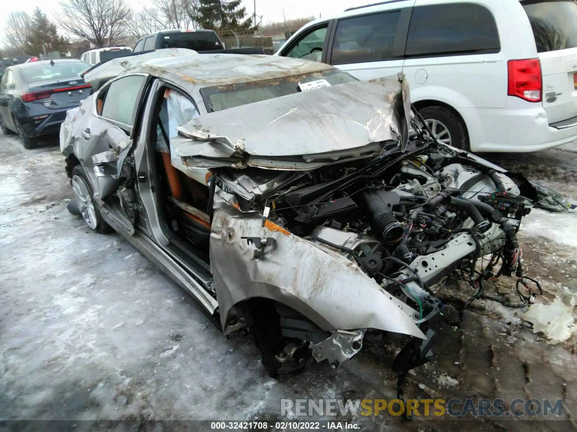 1 Photograph of a damaged car JTHA81F2XM5046504 LEXUS IS 2021