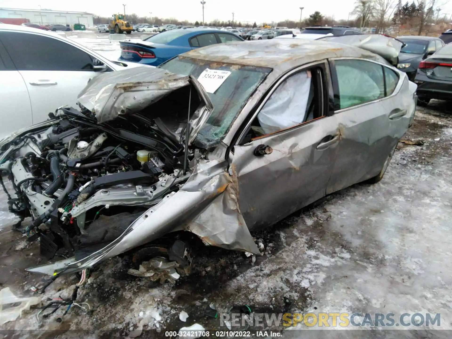 2 Photograph of a damaged car JTHA81F2XM5046504 LEXUS IS 2021