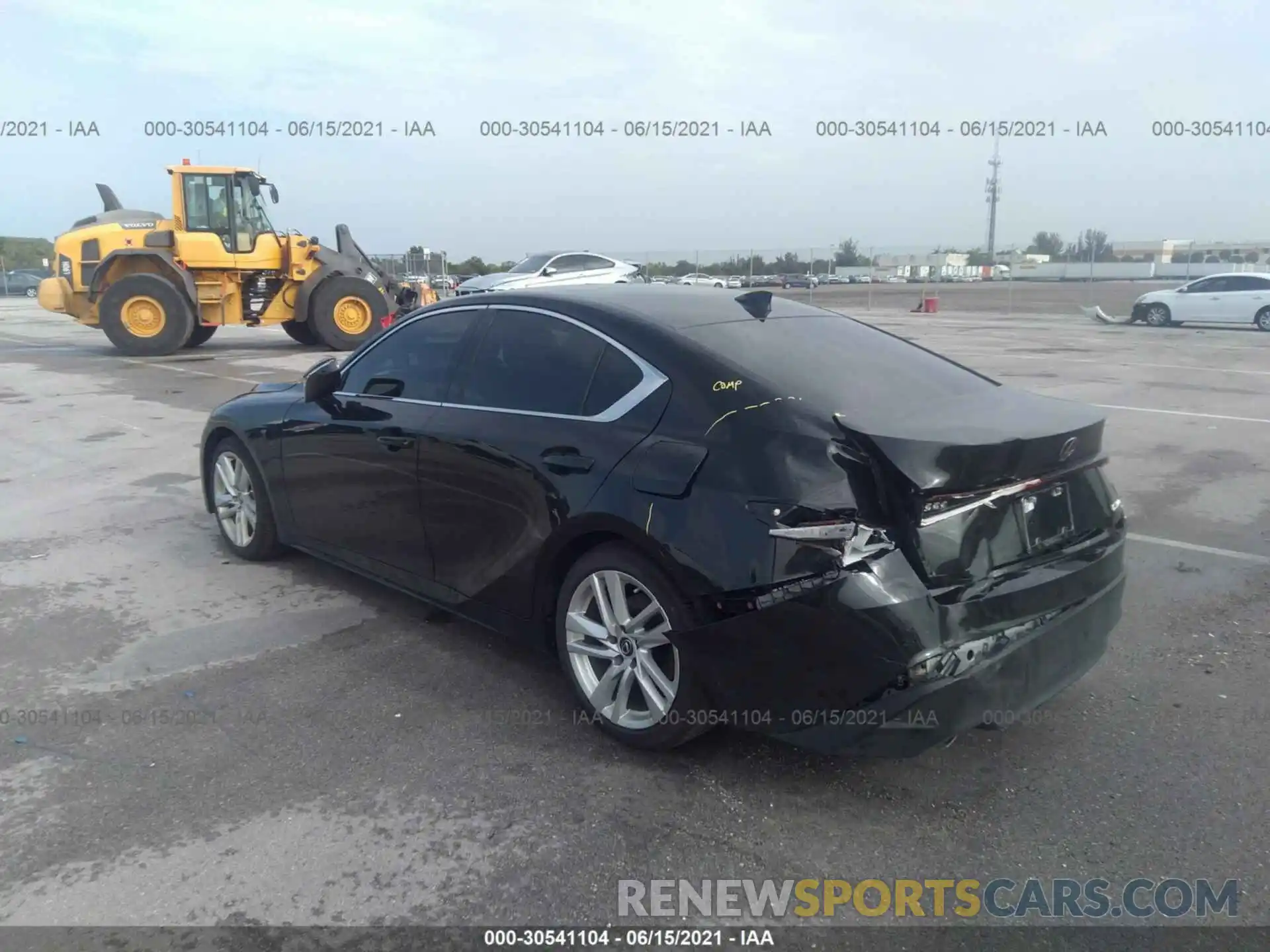 3 Photograph of a damaged car JTHAA1D20M5112579 LEXUS IS 2021