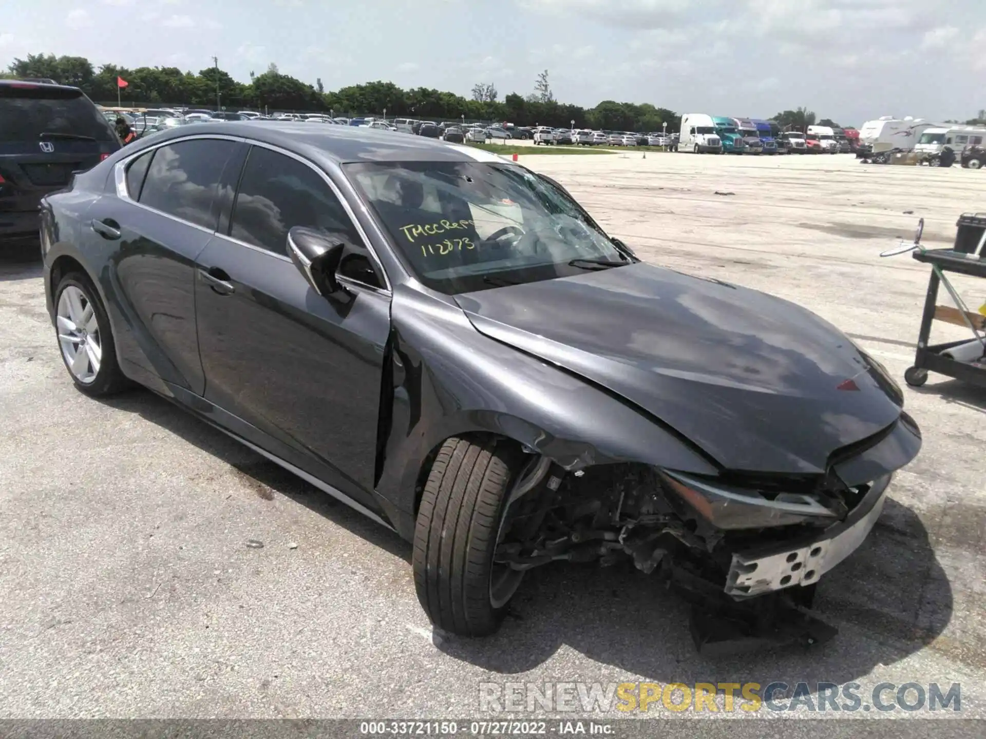 1 Photograph of a damaged car JTHAA1D20M5112873 LEXUS IS 2021