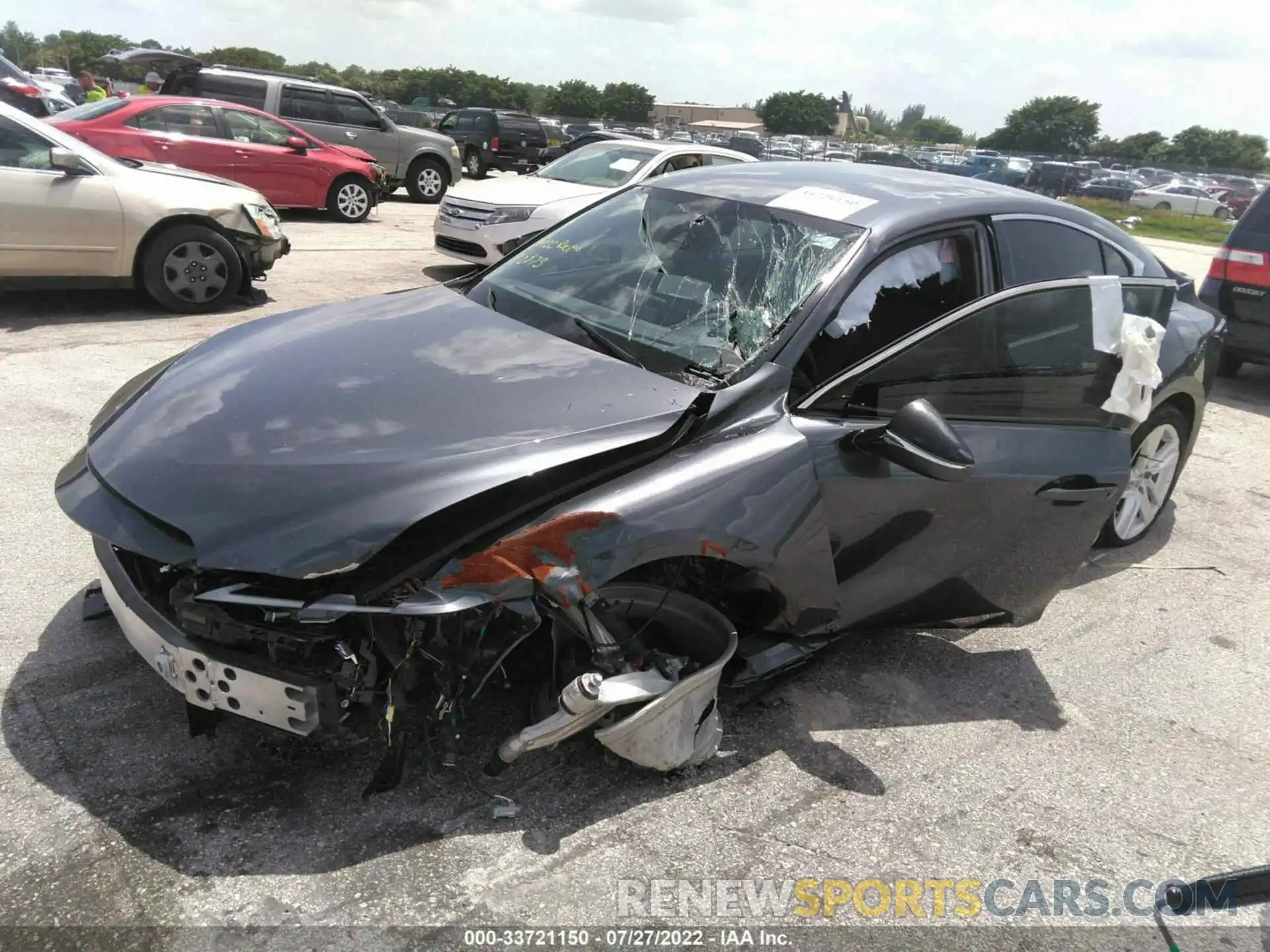 2 Photograph of a damaged car JTHAA1D20M5112873 LEXUS IS 2021