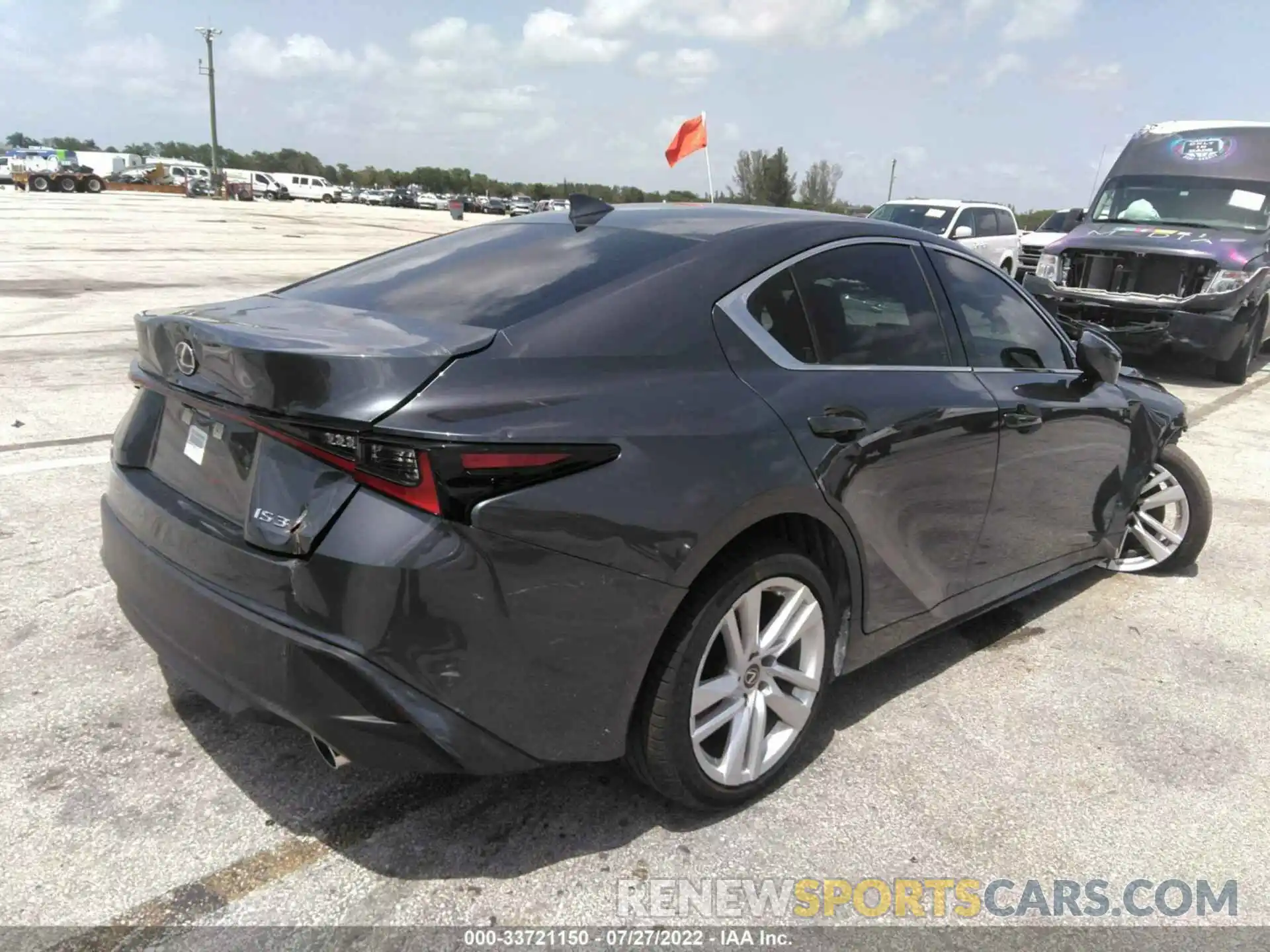 4 Photograph of a damaged car JTHAA1D20M5112873 LEXUS IS 2021