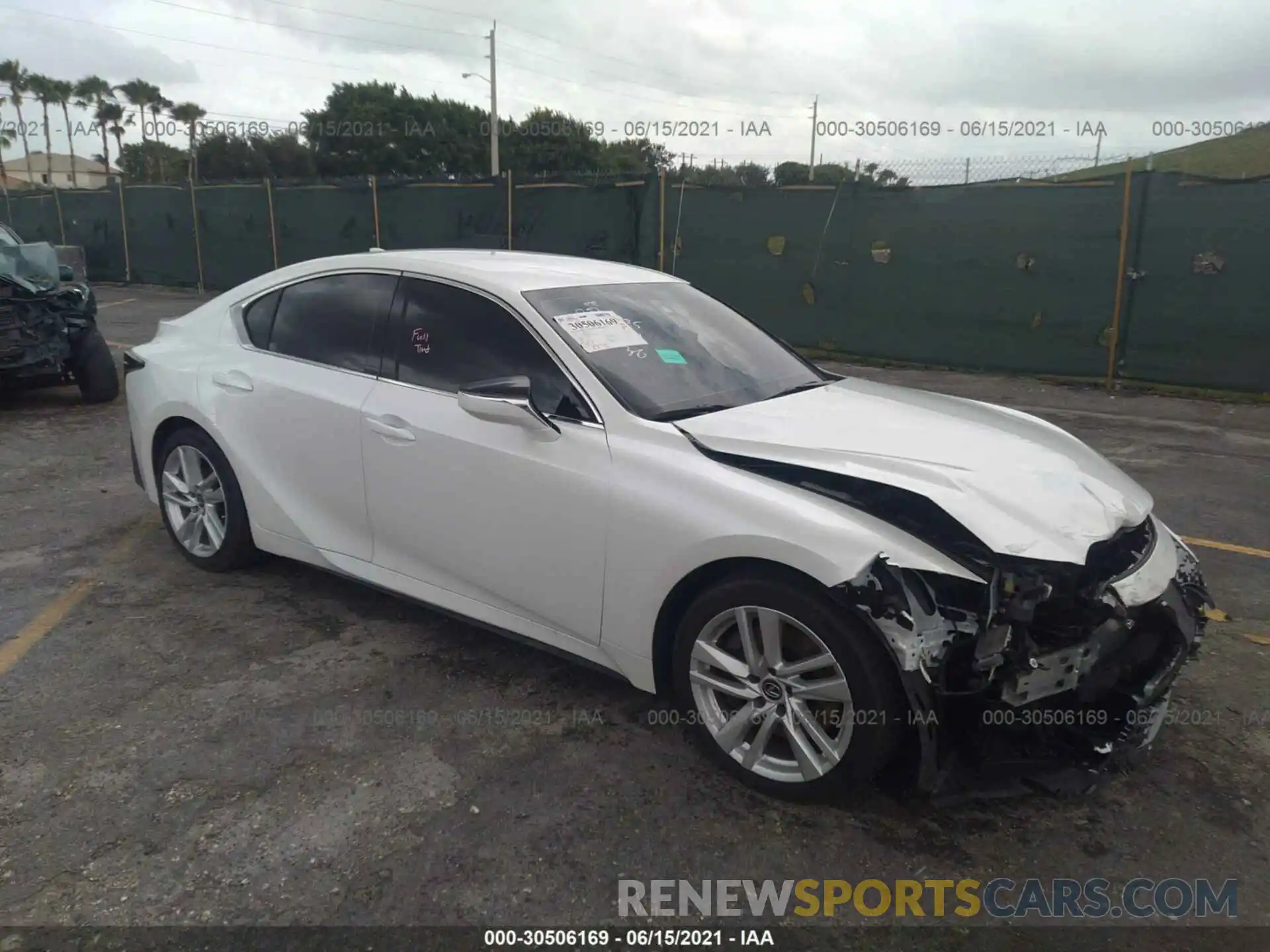 1 Photograph of a damaged car JTHAA1D20M5113585 LEXUS IS 2021