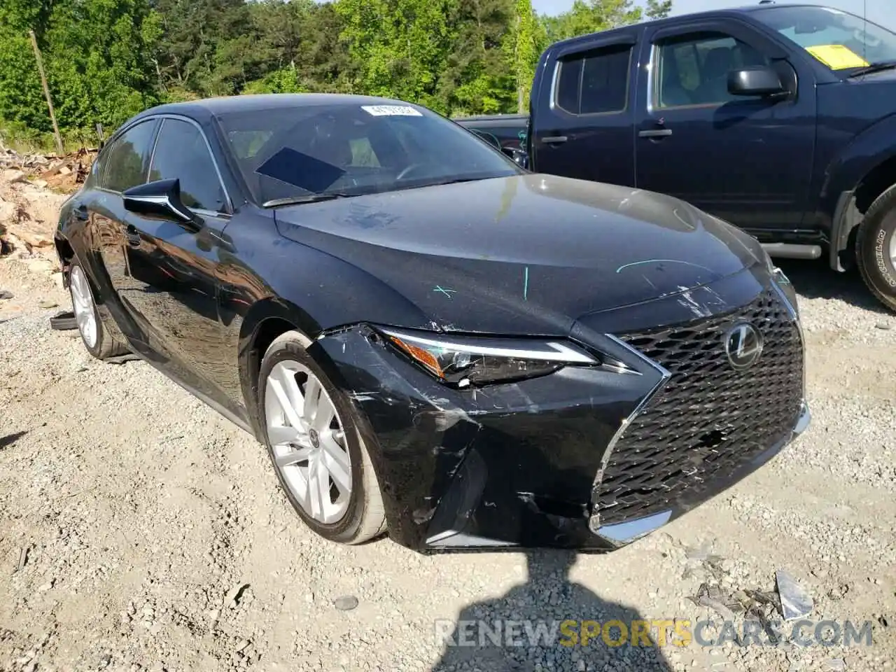 1 Photograph of a damaged car JTHAA1D20M5117264 LEXUS IS 2021