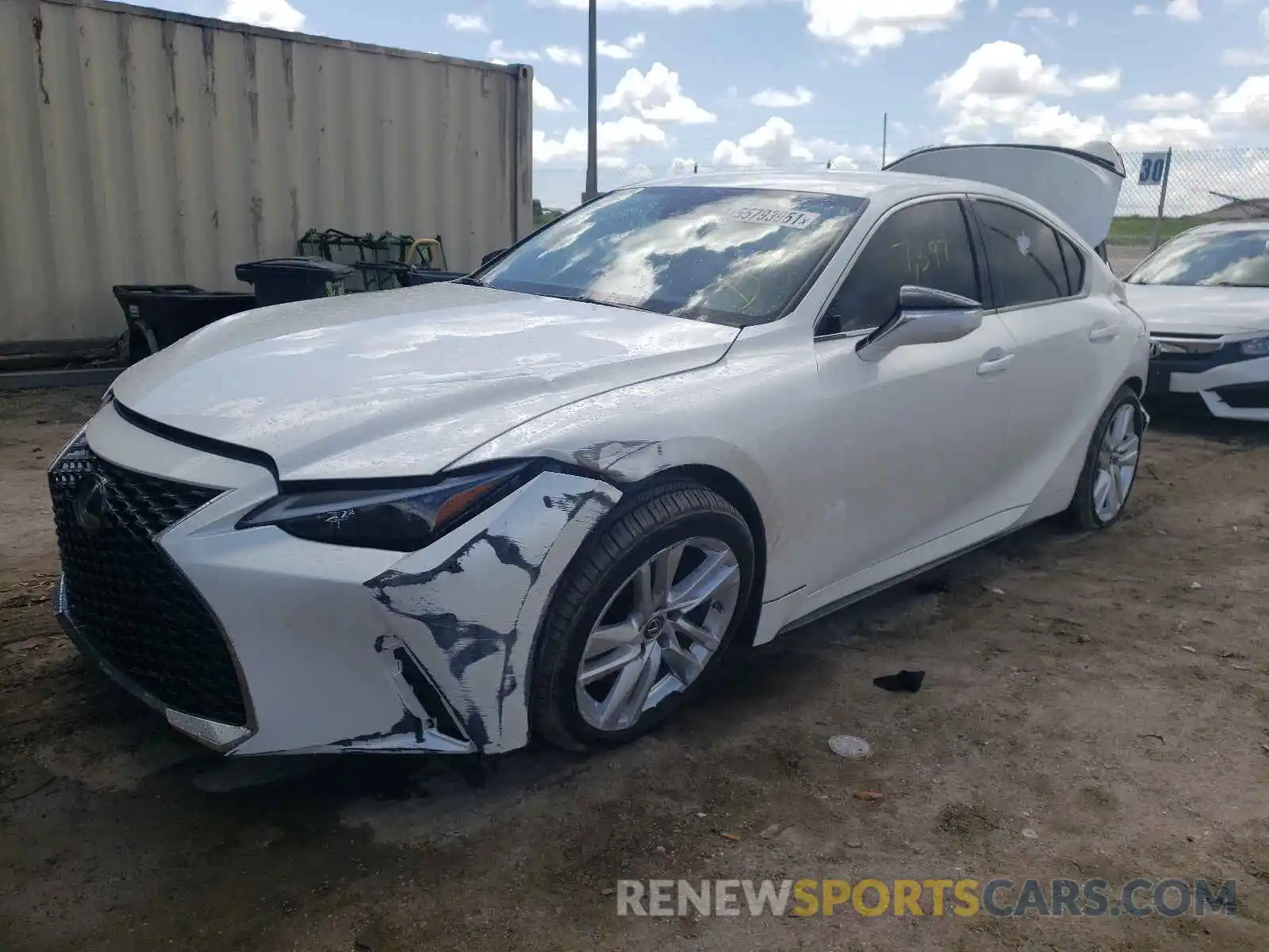 2 Photograph of a damaged car JTHAA1D21M5112624 LEXUS IS 2021