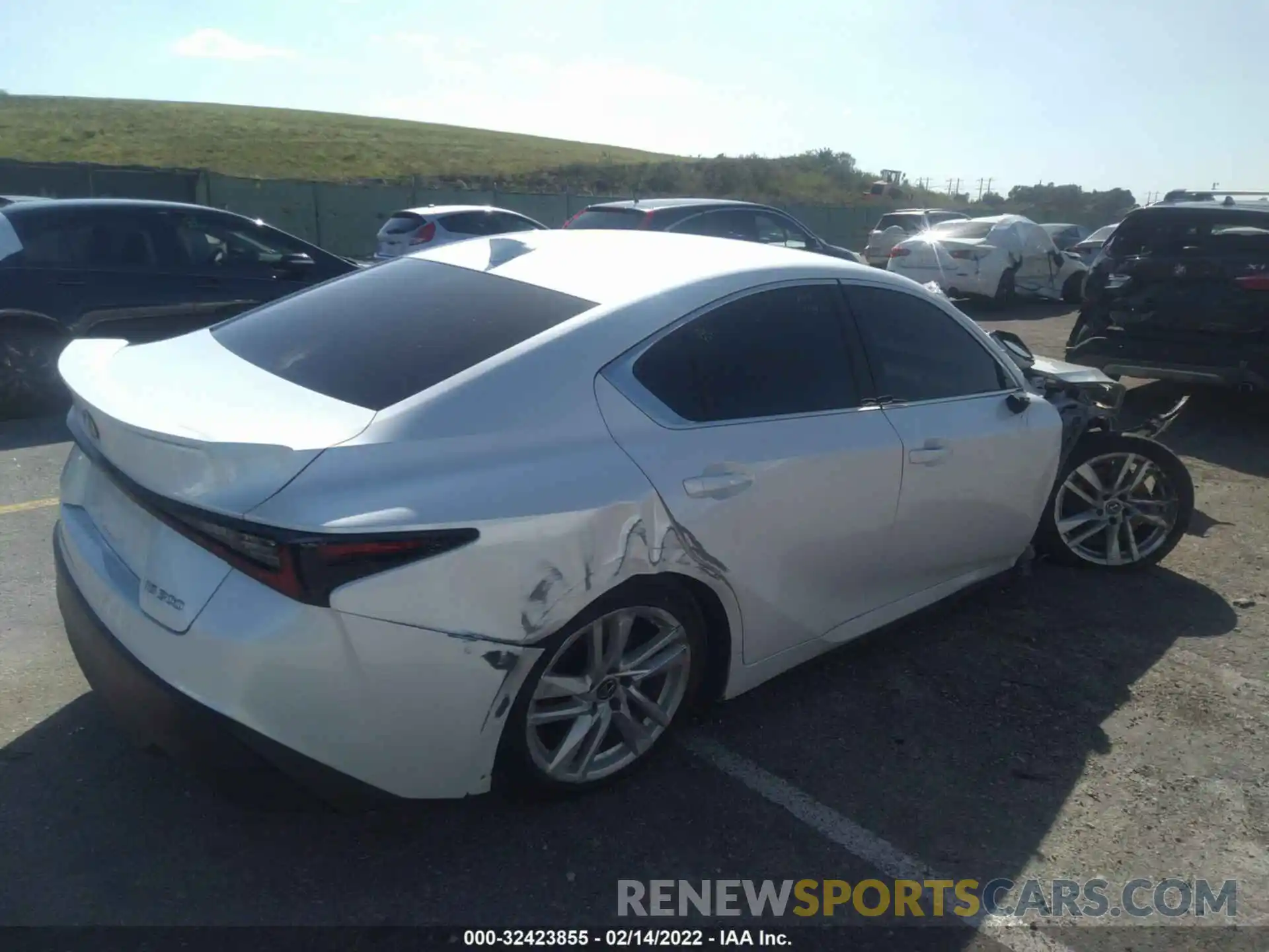 4 Photograph of a damaged car JTHAA1D21M5113093 LEXUS IS 2021