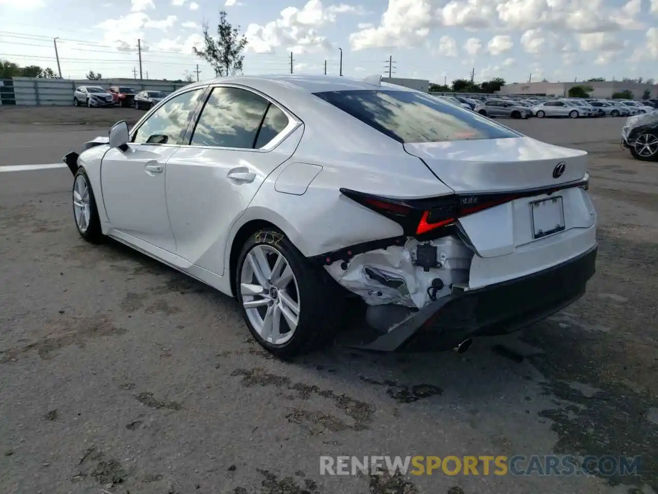 3 Photograph of a damaged car JTHAA1D21M5115250 LEXUS IS 2021