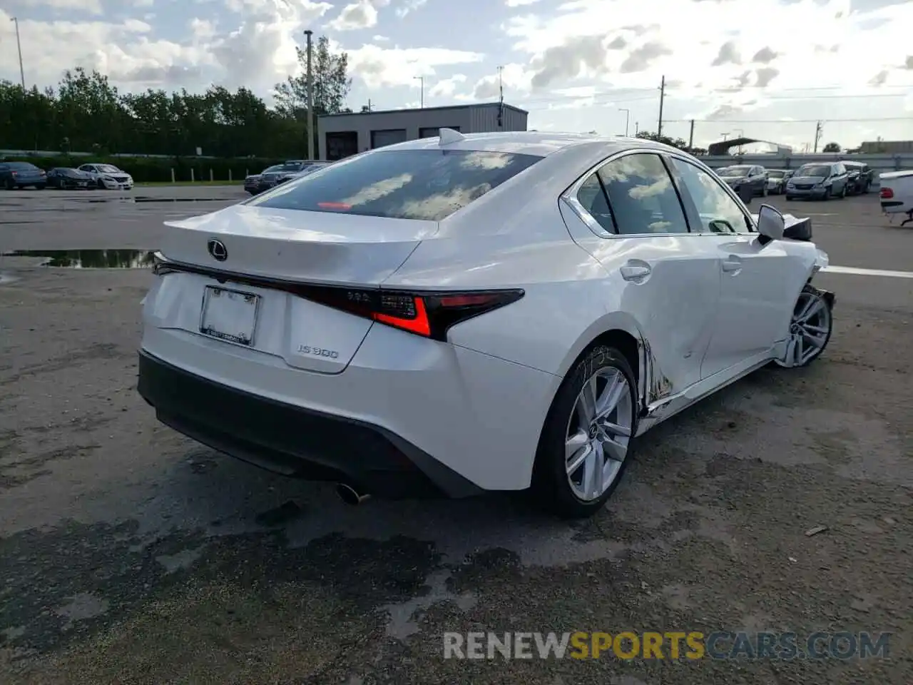 4 Photograph of a damaged car JTHAA1D21M5115250 LEXUS IS 2021