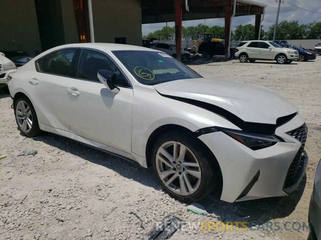 1 Photograph of a damaged car JTHAA1D21M5117323 LEXUS IS 2021