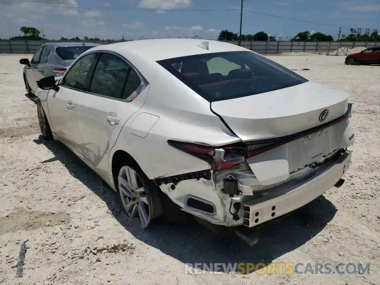 3 Photograph of a damaged car JTHAA1D21M5117323 LEXUS IS 2021