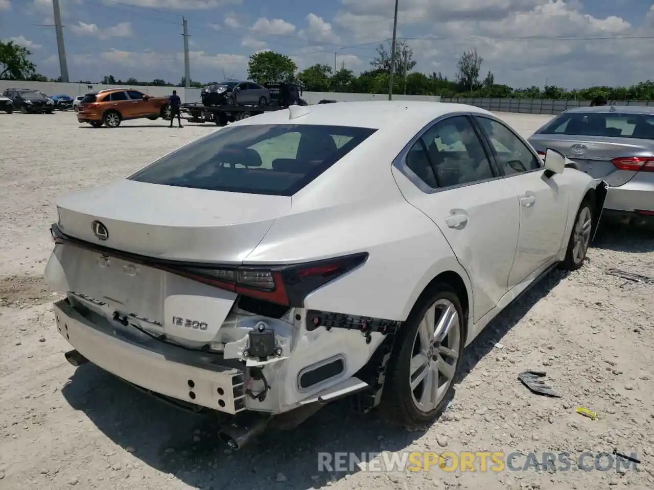 4 Photograph of a damaged car JTHAA1D21M5117323 LEXUS IS 2021