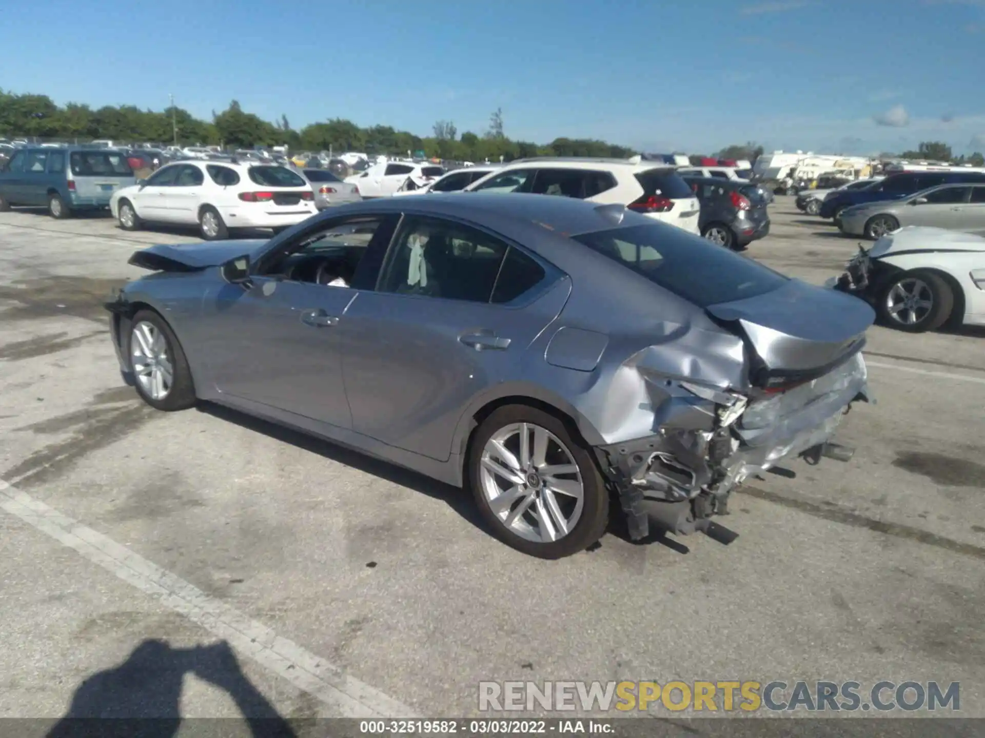 3 Photograph of a damaged car JTHAA1D22M5109909 LEXUS IS 2021