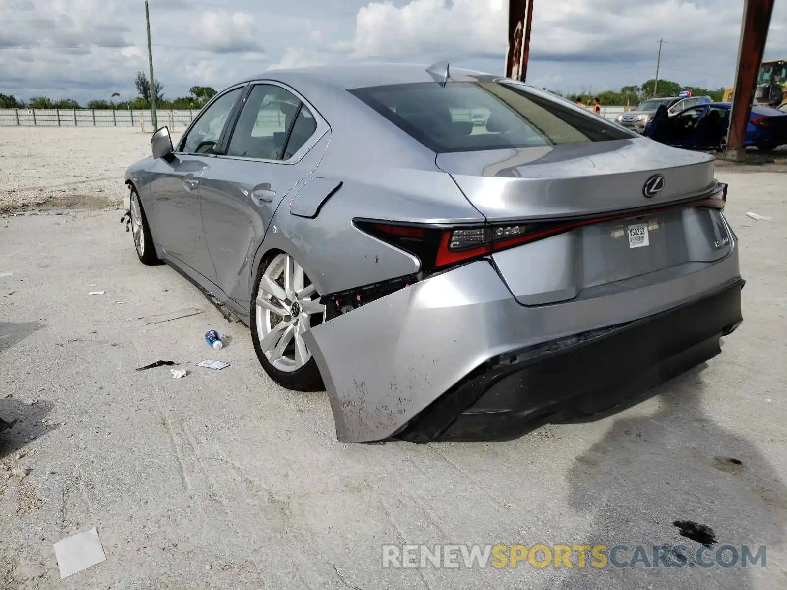 3 Photograph of a damaged car JTHAA1D22M5110249 LEXUS IS 2021