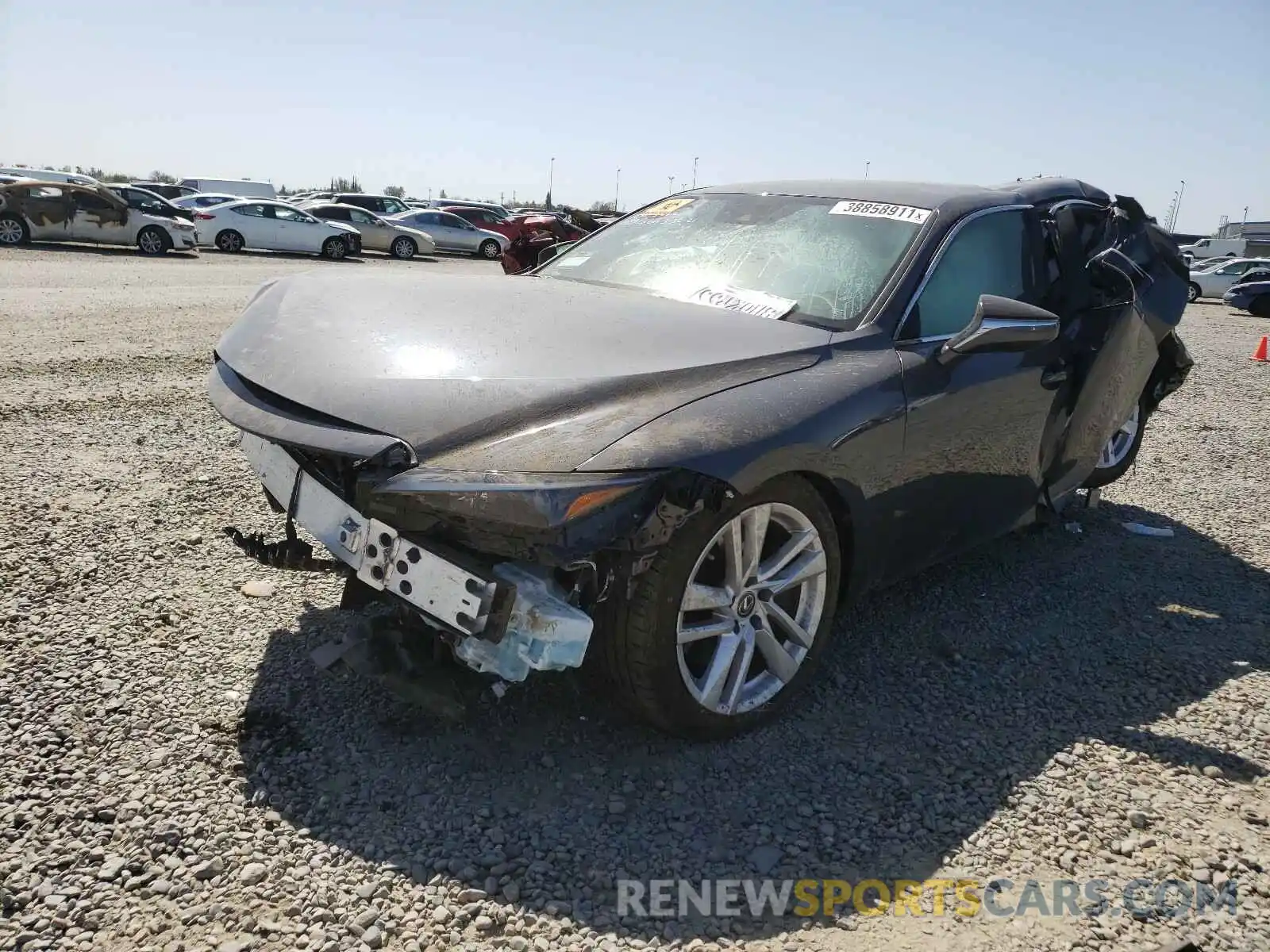 2 Photograph of a damaged car JTHAA1D22M5111630 LEXUS IS 2021