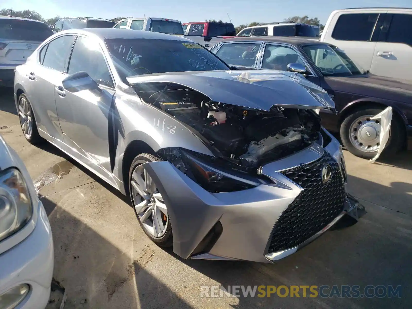 1 Photograph of a damaged car JTHAA1D22M5113751 LEXUS IS 2021