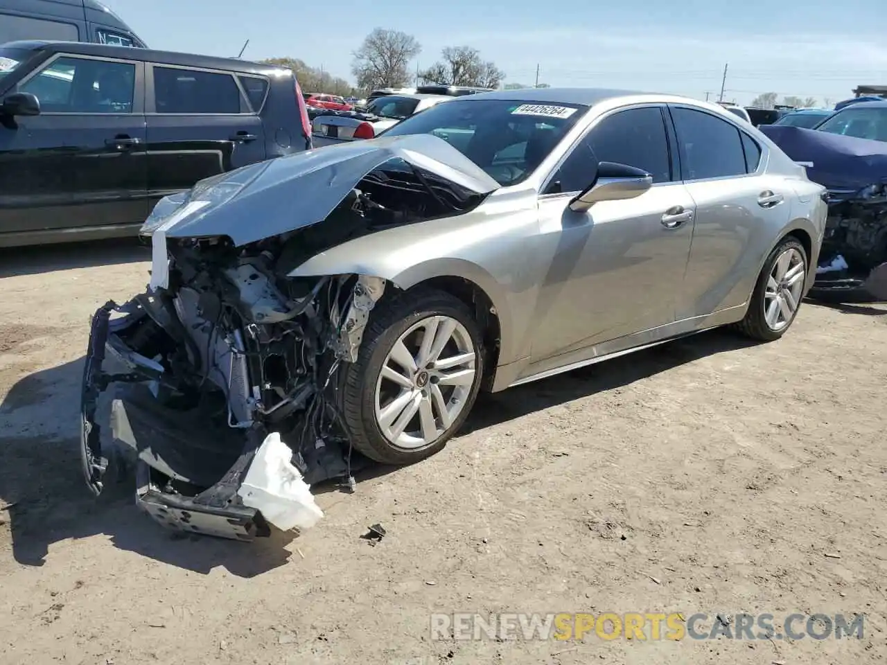 1 Photograph of a damaged car JTHAA1D22M5115970 LEXUS IS 2021