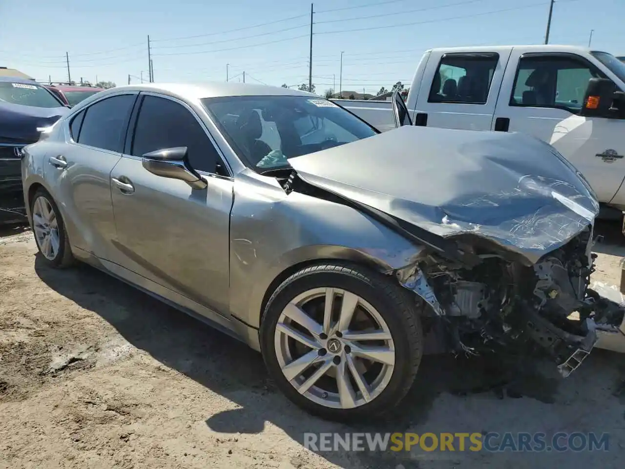 4 Photograph of a damaged car JTHAA1D22M5115970 LEXUS IS 2021