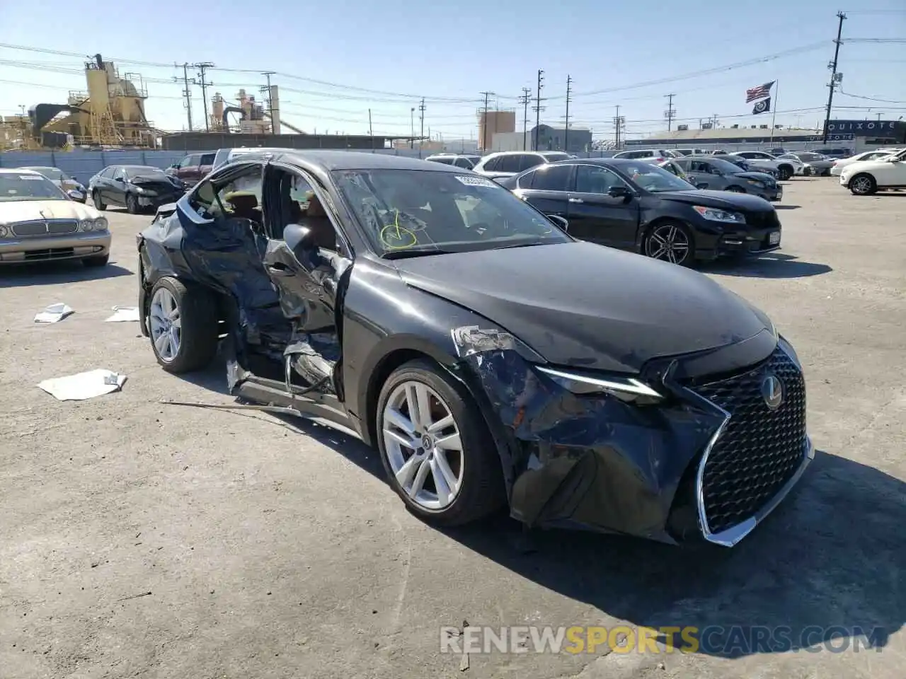 1 Photograph of a damaged car JTHAA1D23M5110468 LEXUS IS 2021