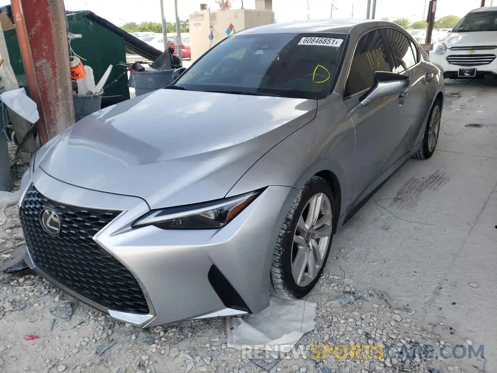 2 Фотография поврежденного автомобиля JTHAA1D23M5110745 LEXUS IS 2021