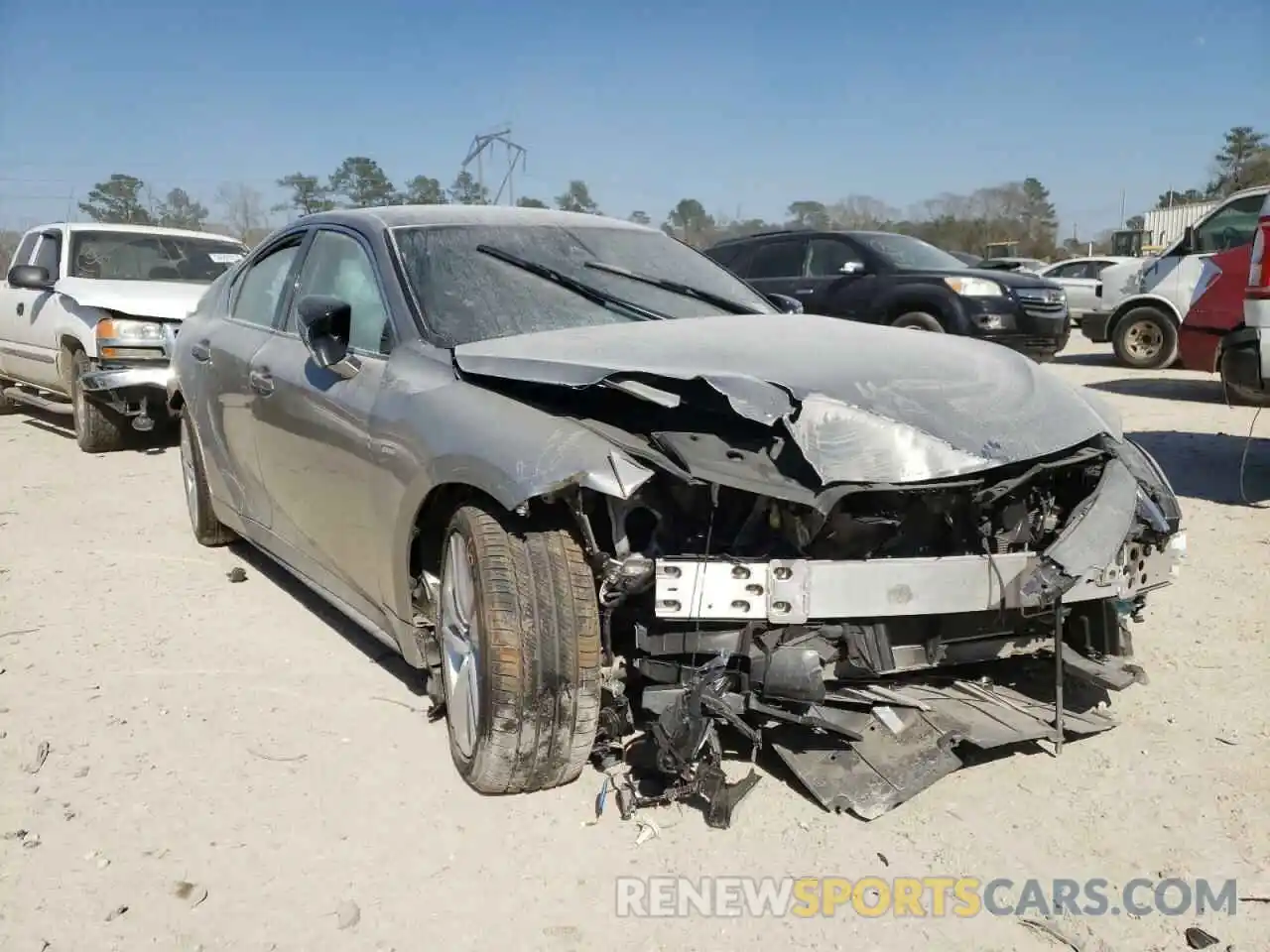 1 Photograph of a damaged car JTHAA1D23M5112639 LEXUS IS 2021