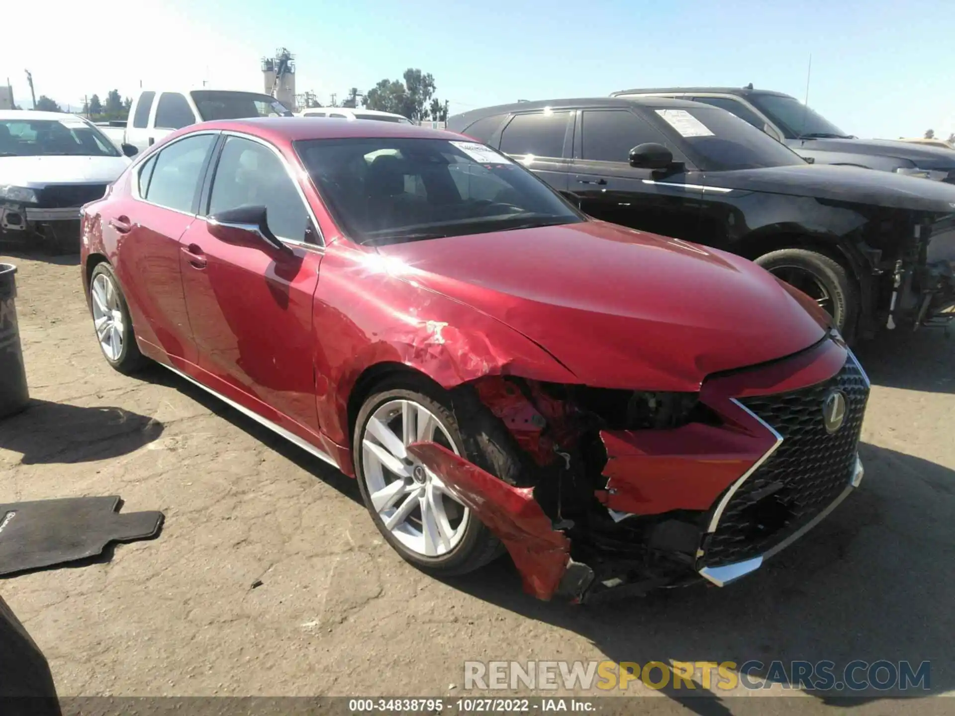 1 Photograph of a damaged car JTHAA1D23M5112995 LEXUS IS 2021