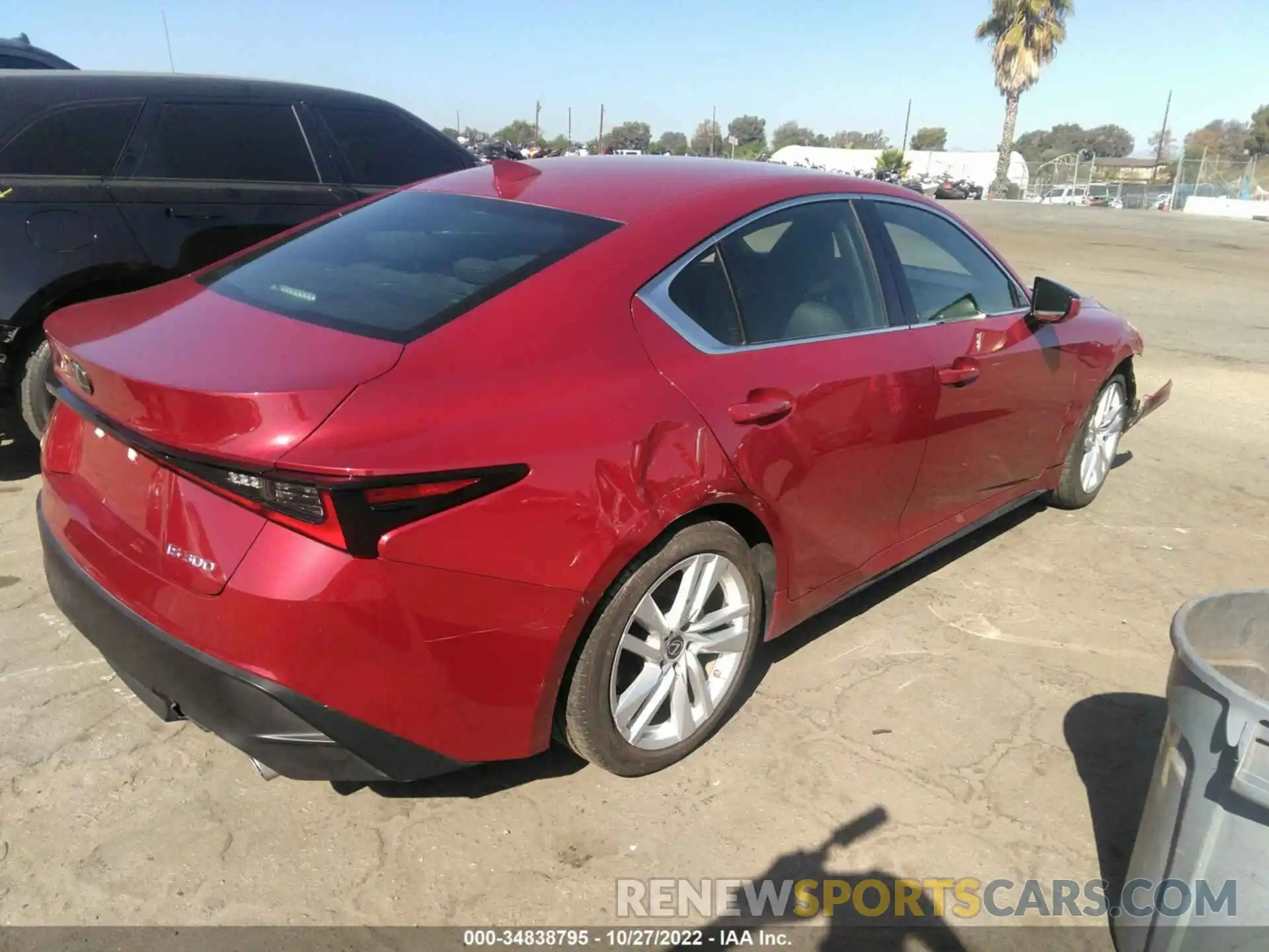 4 Photograph of a damaged car JTHAA1D23M5112995 LEXUS IS 2021