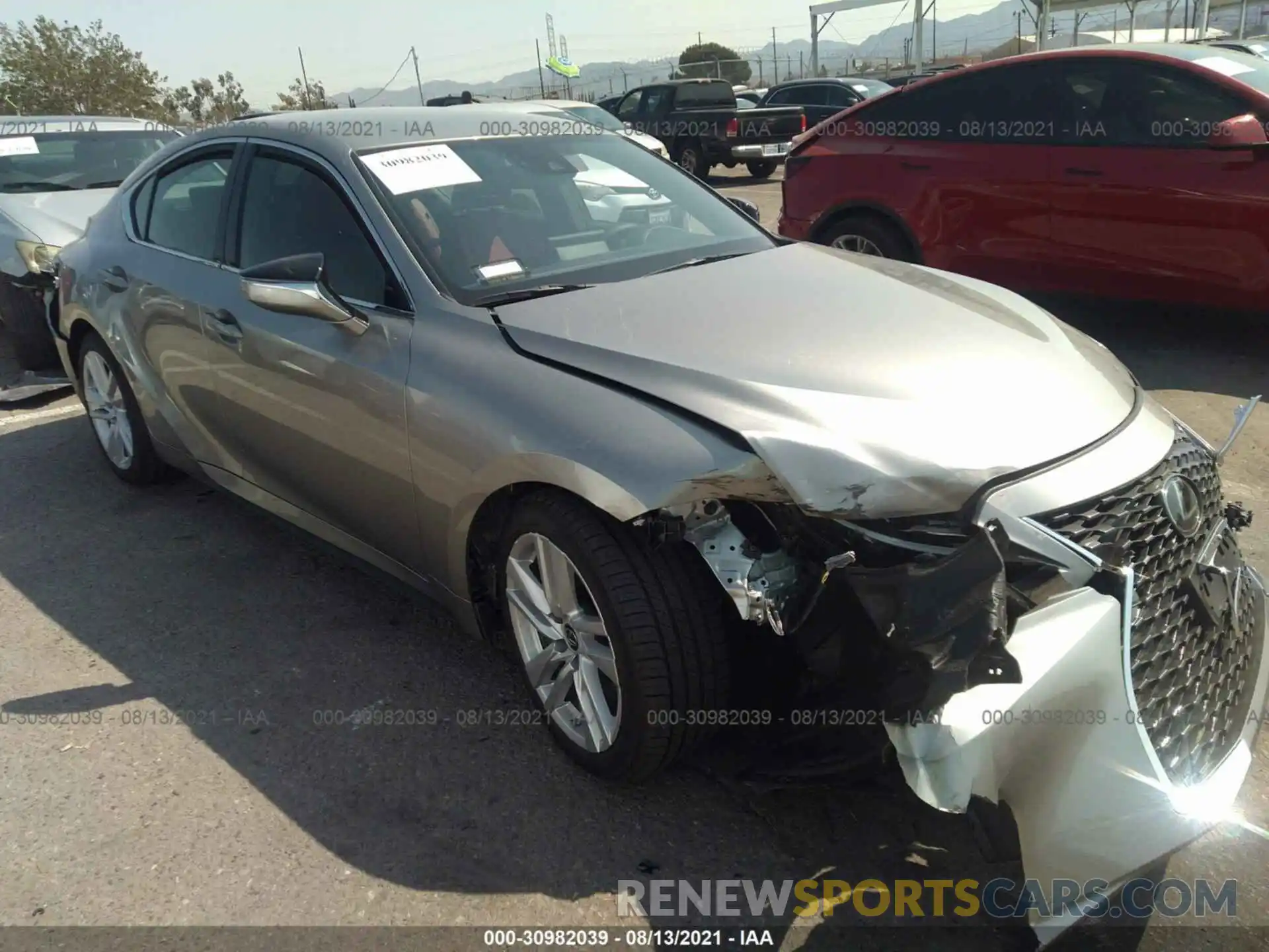 1 Photograph of a damaged car JTHAA1D23M5116240 LEXUS IS 2021