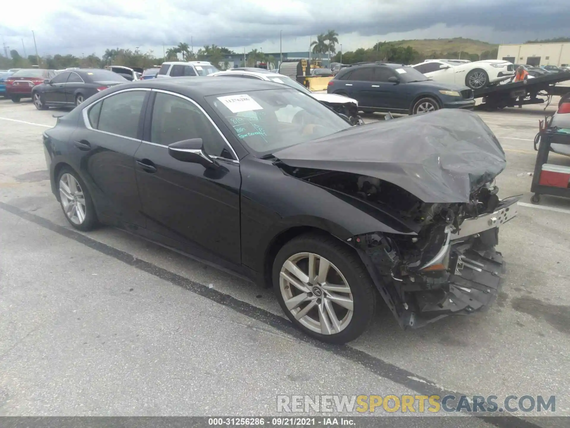 1 Photograph of a damaged car JTHAA1D24M5115288 LEXUS IS 2021