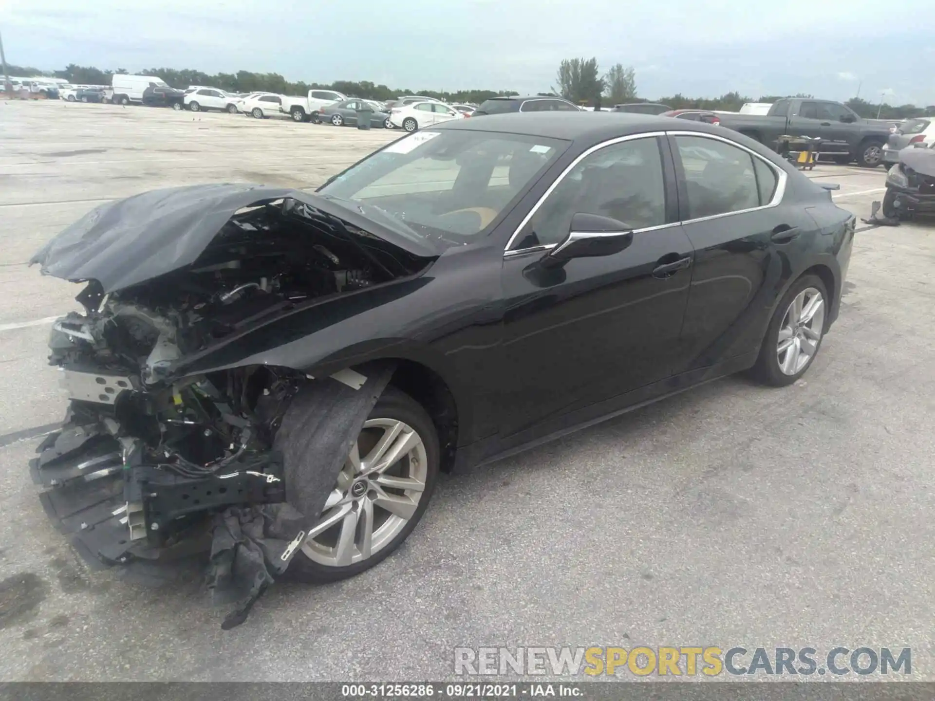 2 Photograph of a damaged car JTHAA1D24M5115288 LEXUS IS 2021