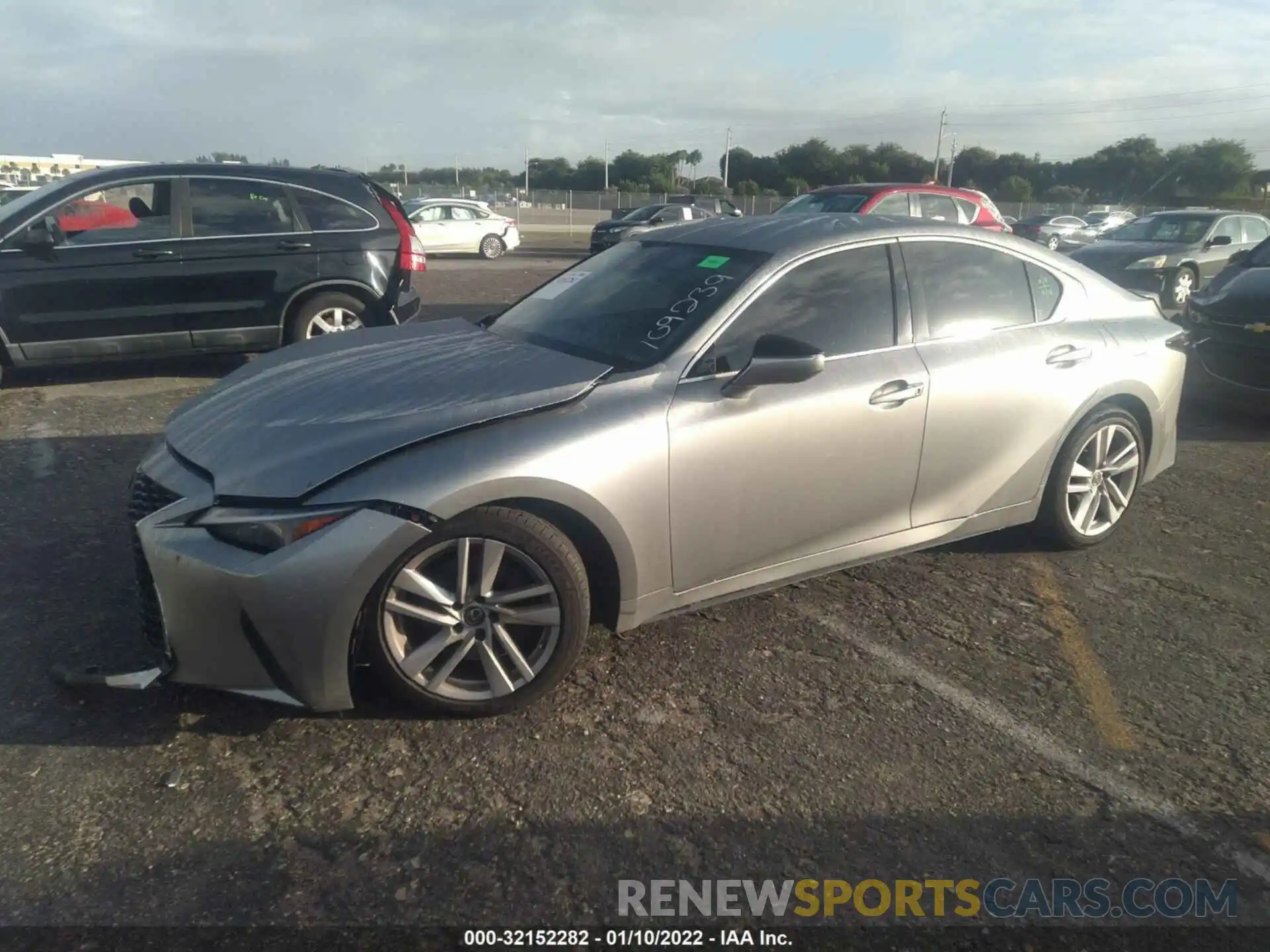 1 Photograph of a damaged car JTHAA1D25M5109239 LEXUS IS 2021