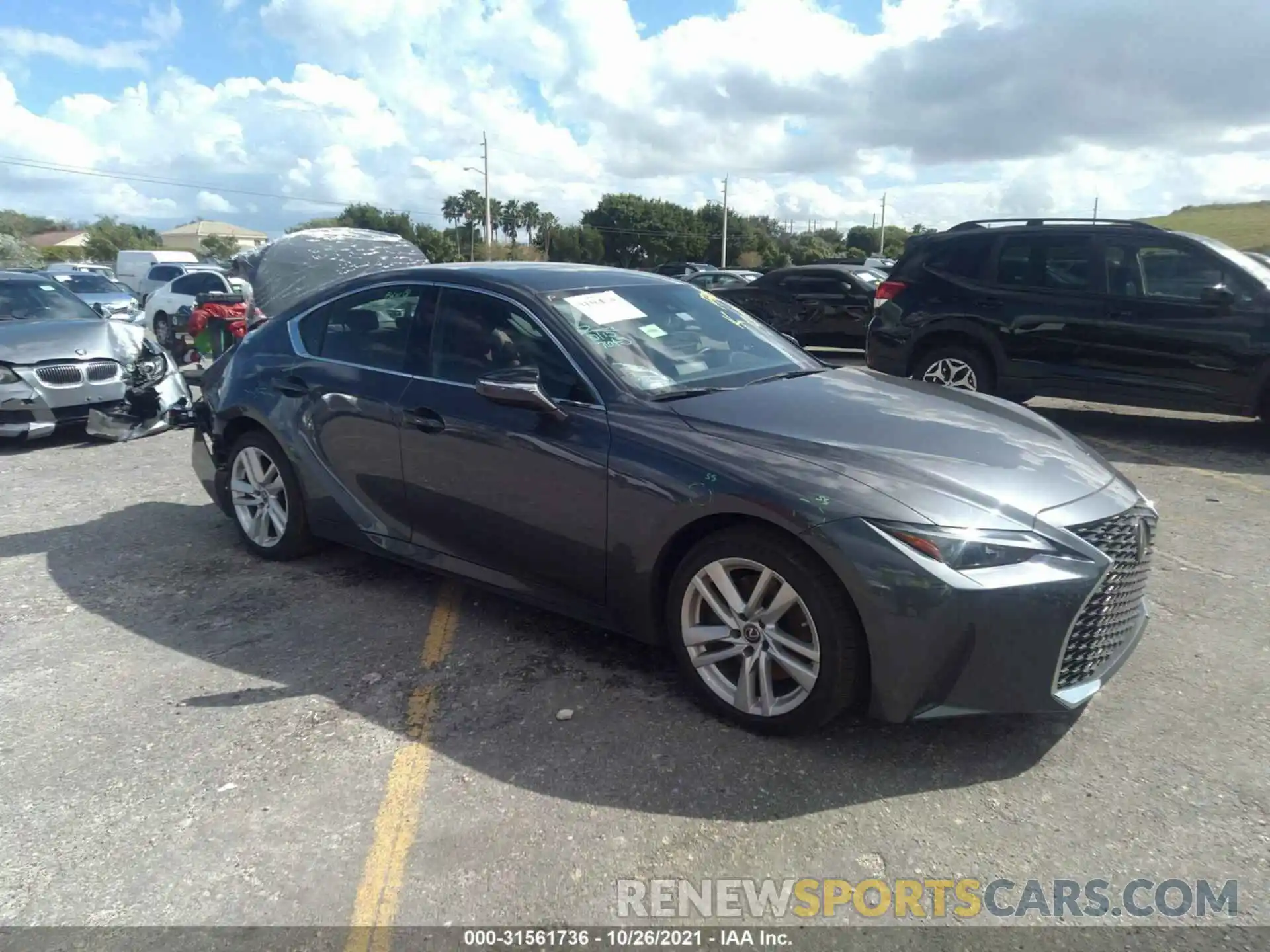 1 Photograph of a damaged car JTHAA1D25M5111363 LEXUS IS 2021