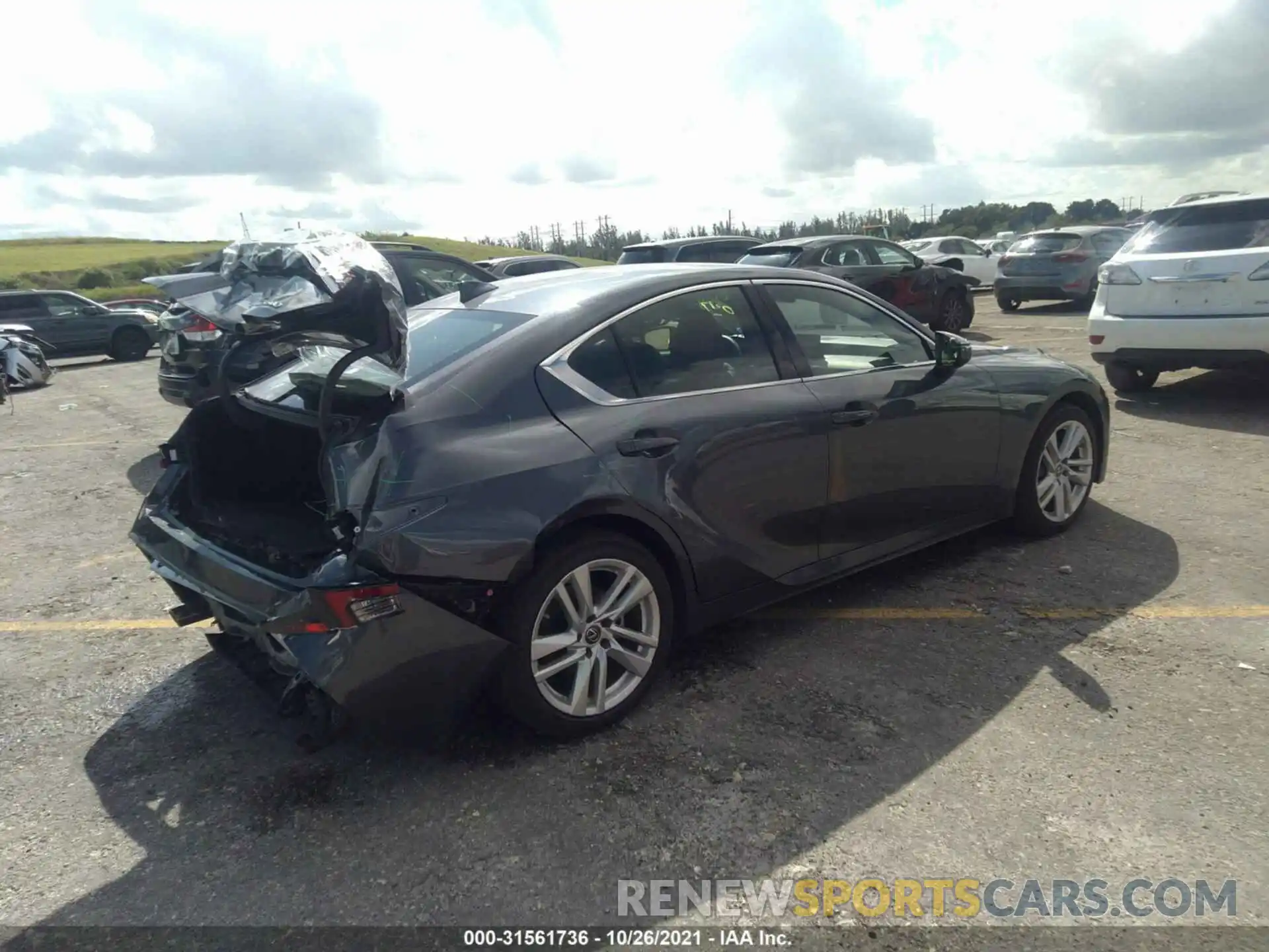 4 Photograph of a damaged car JTHAA1D25M5111363 LEXUS IS 2021