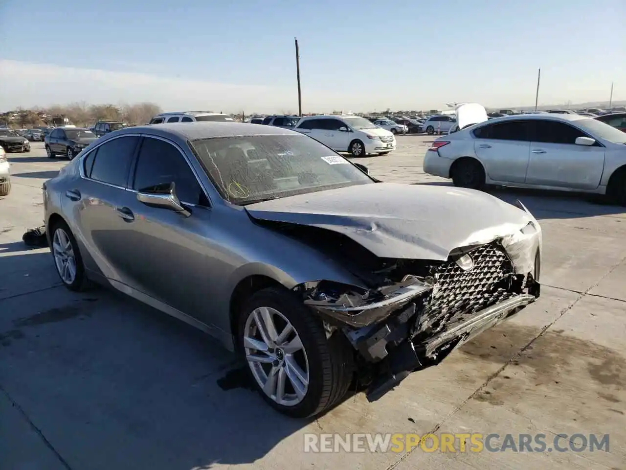 1 Photograph of a damaged car JTHAA1D25M5113498 LEXUS IS 2021