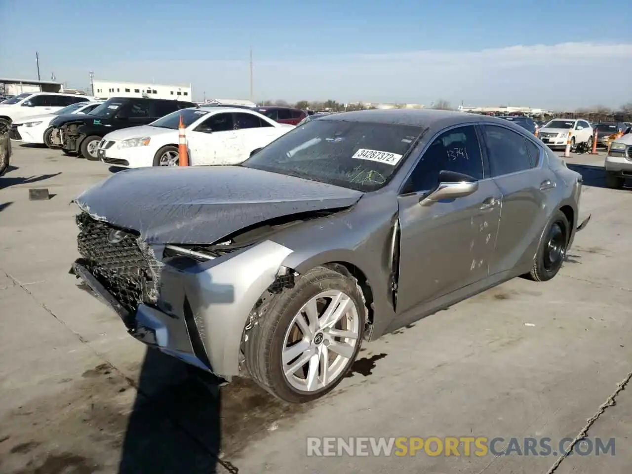 2 Photograph of a damaged car JTHAA1D25M5113498 LEXUS IS 2021