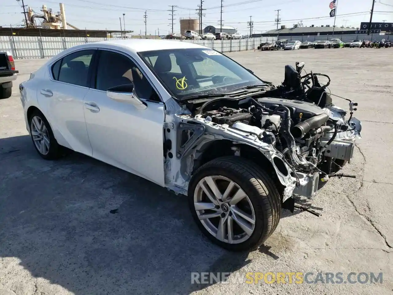 1 Photograph of a damaged car JTHAA1D25M5113761 LEXUS IS 2021