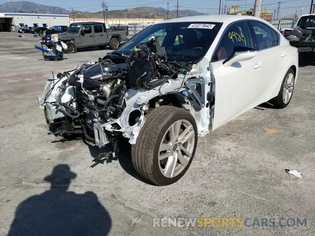 2 Photograph of a damaged car JTHAA1D25M5113761 LEXUS IS 2021