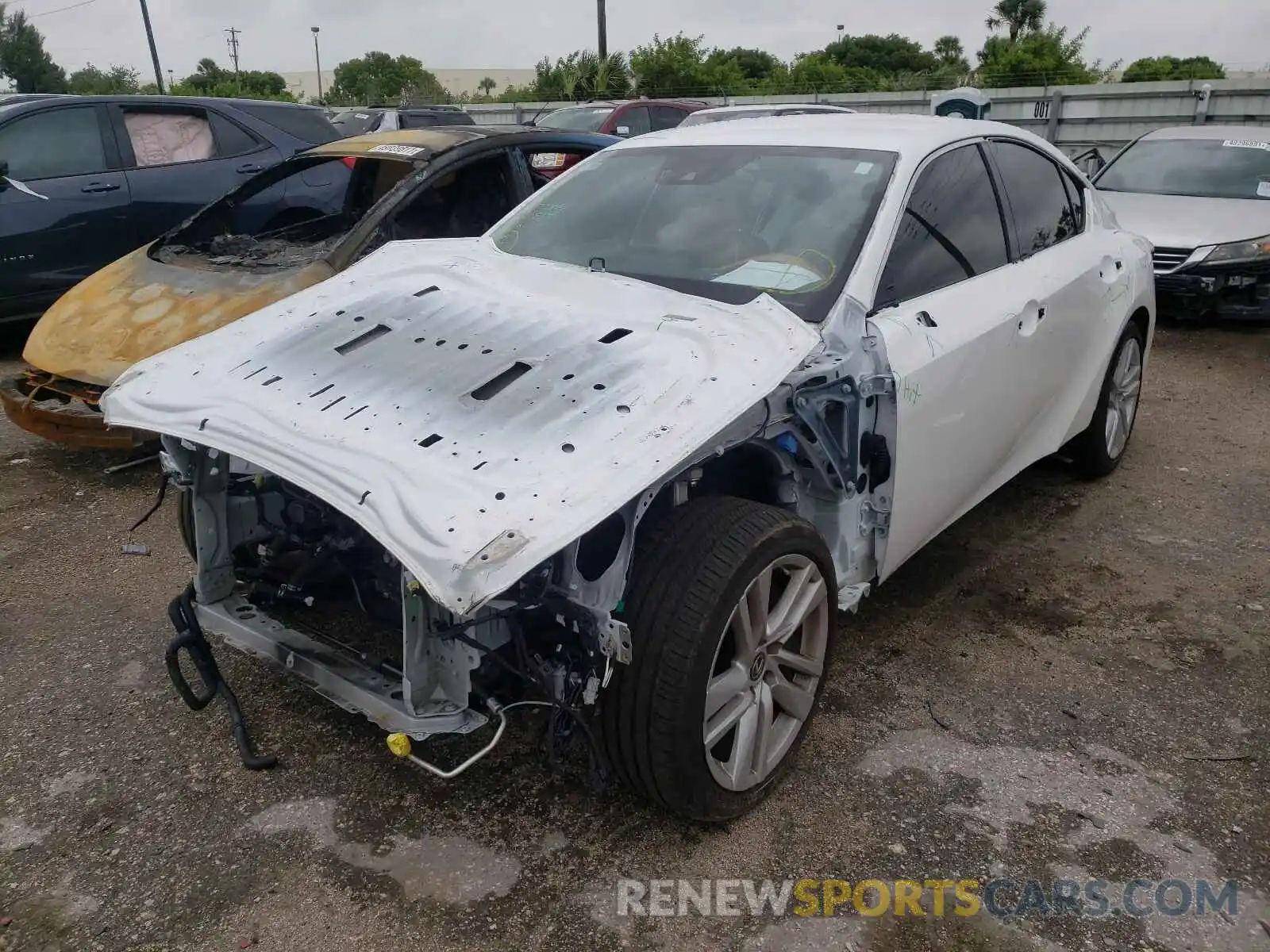 2 Photograph of a damaged car JTHAA1D26M5109220 LEXUS IS 2021