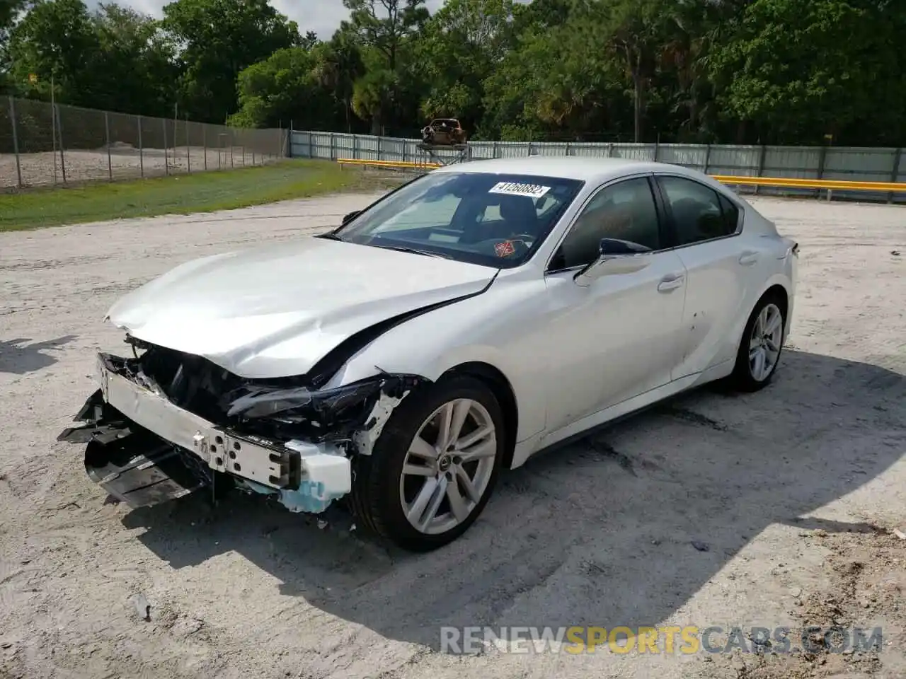 2 Photograph of a damaged car JTHAA1D27M5114409 LEXUS IS 2021