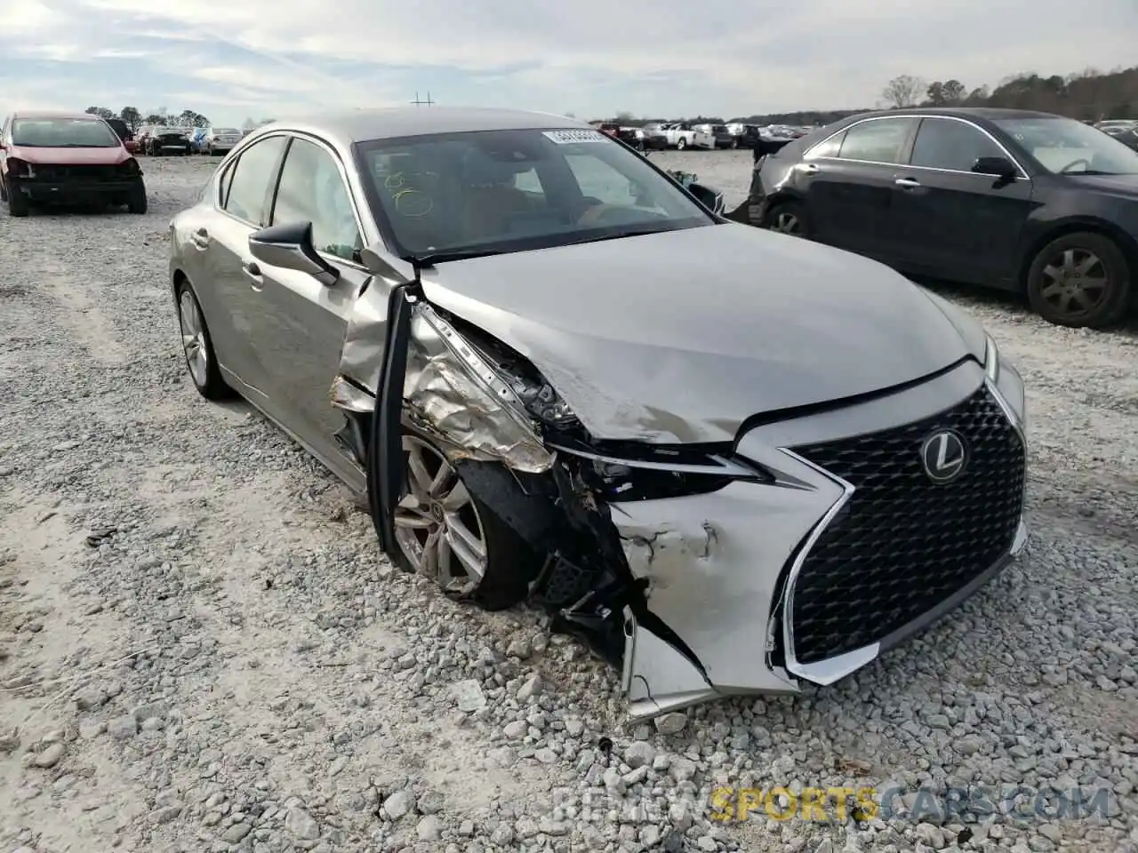 1 Photograph of a damaged car JTHAA1D27M5116791 LEXUS IS 2021